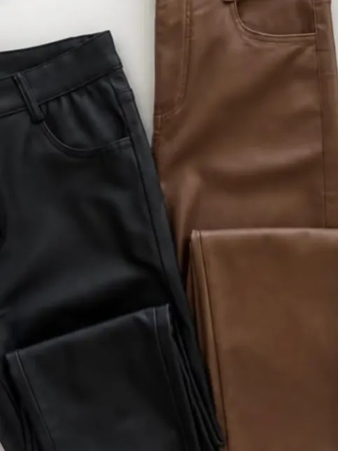 Calça Resinada Feminina Modeladora Cintura Alta