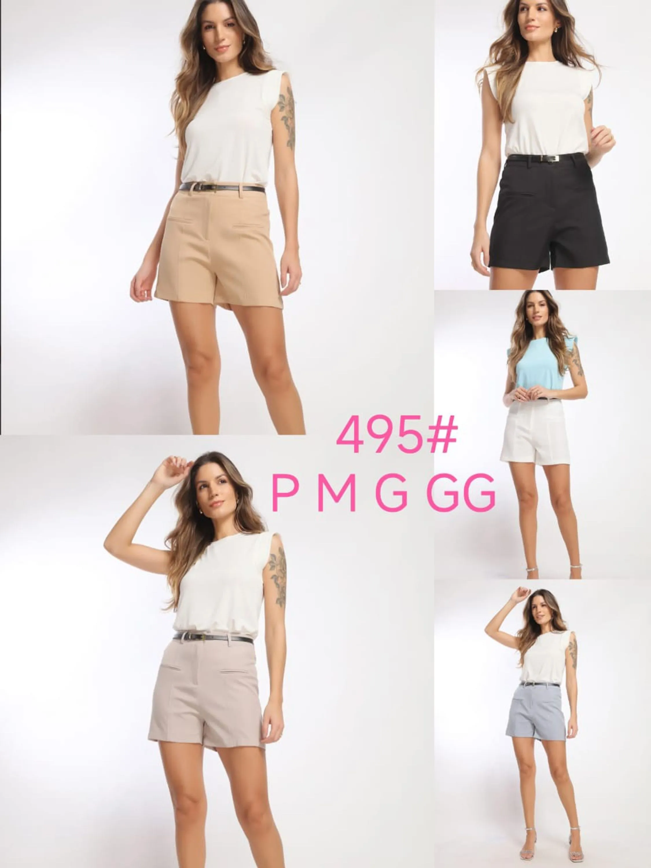 Shorts elegante twill 495