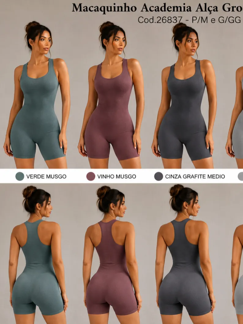 Macaquinho Academia Cod.26837 P/M G/GG