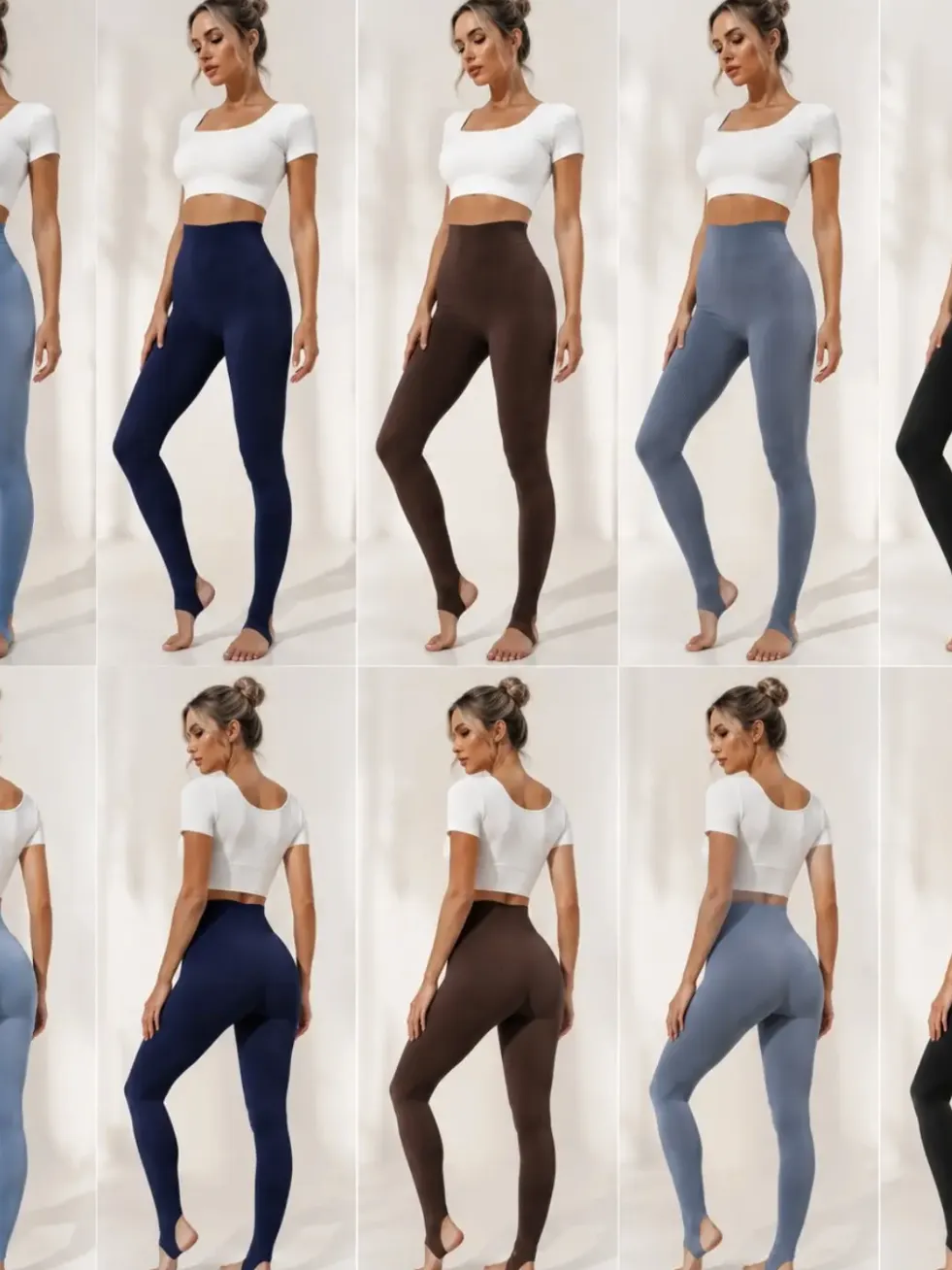 Calça Legging Canelada Com Pezinho P/M G/GG Academia