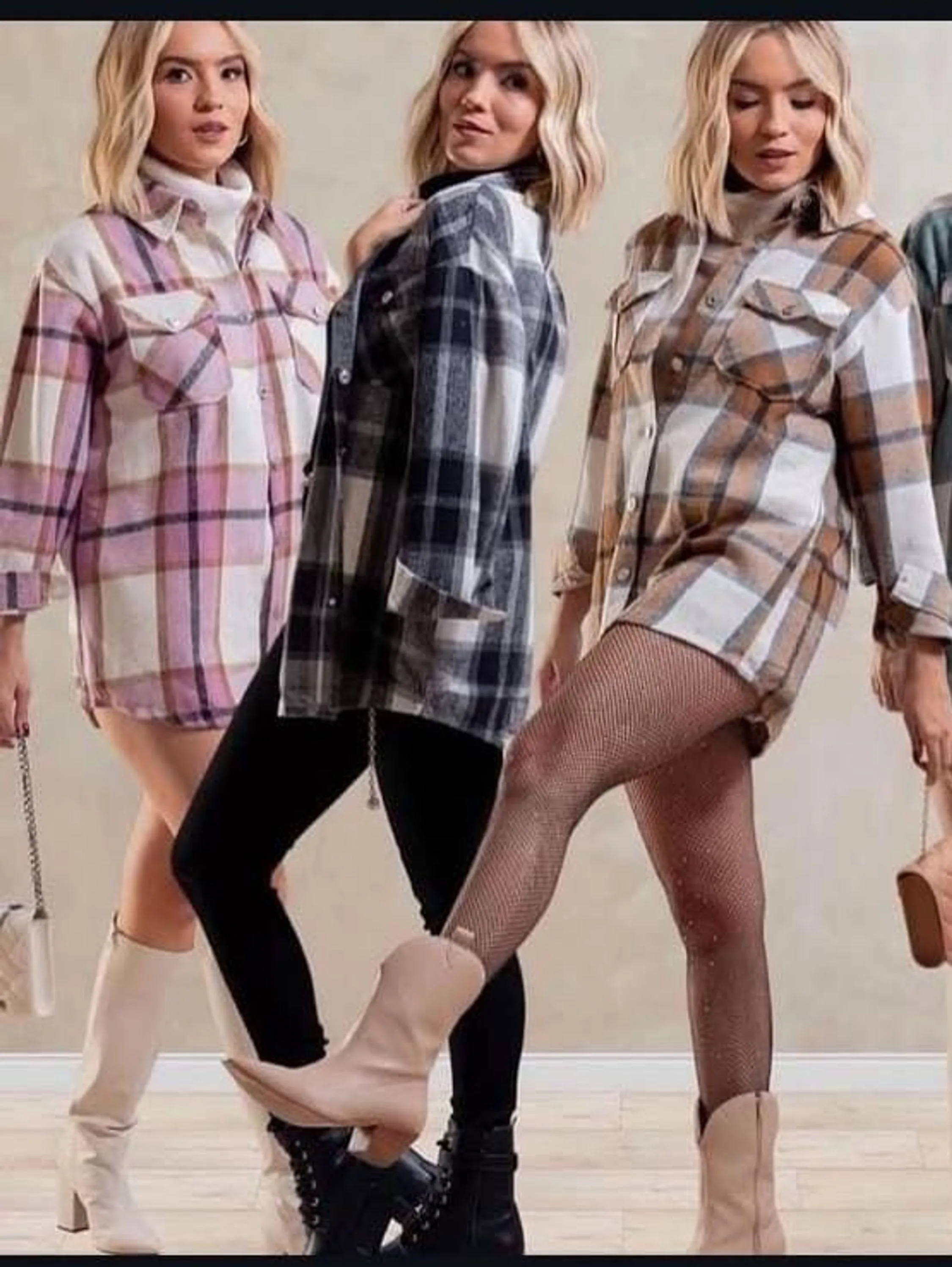 Camisa xadrez flanelada
