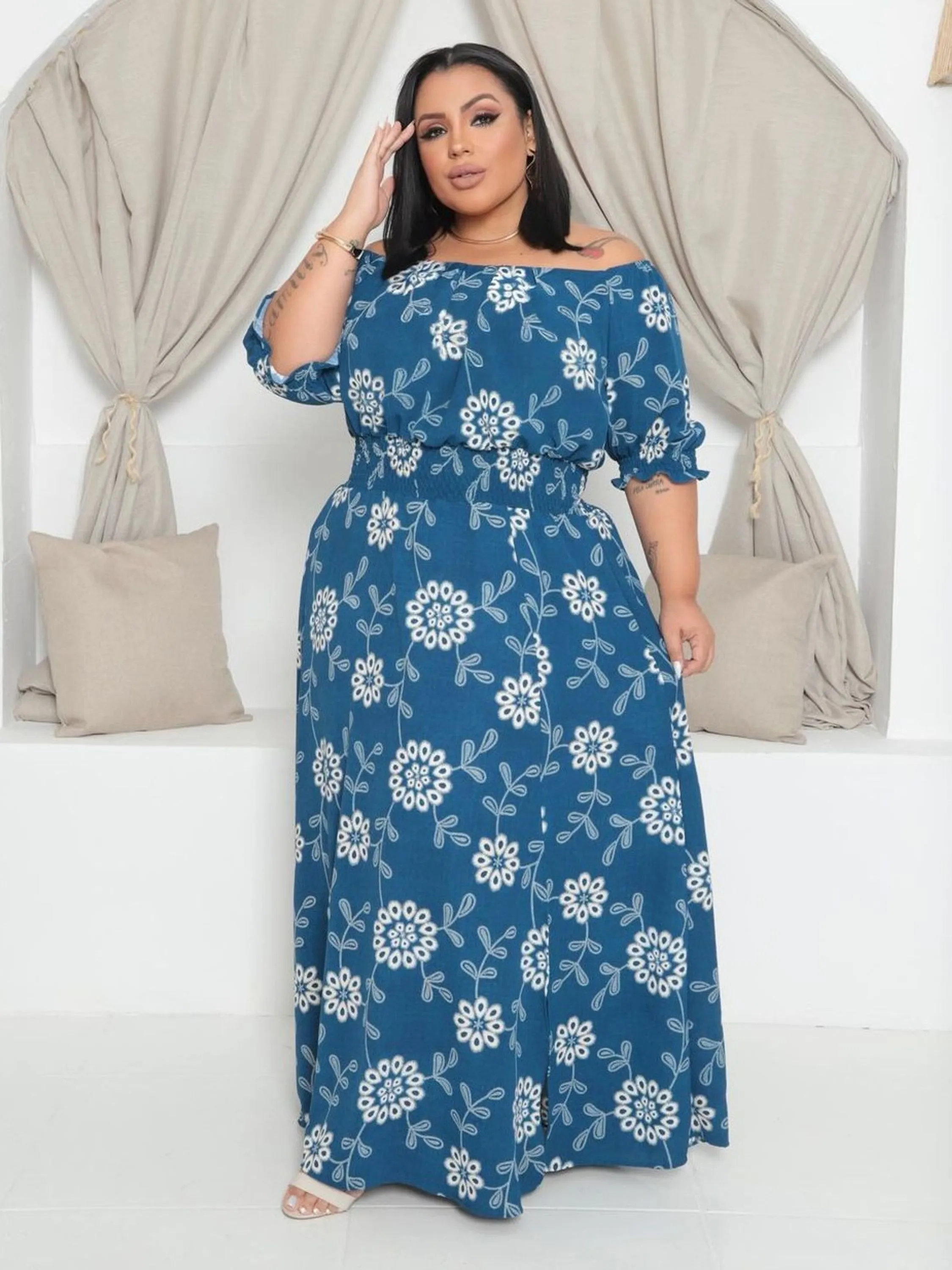 Vestido Plus Size Ciganinha