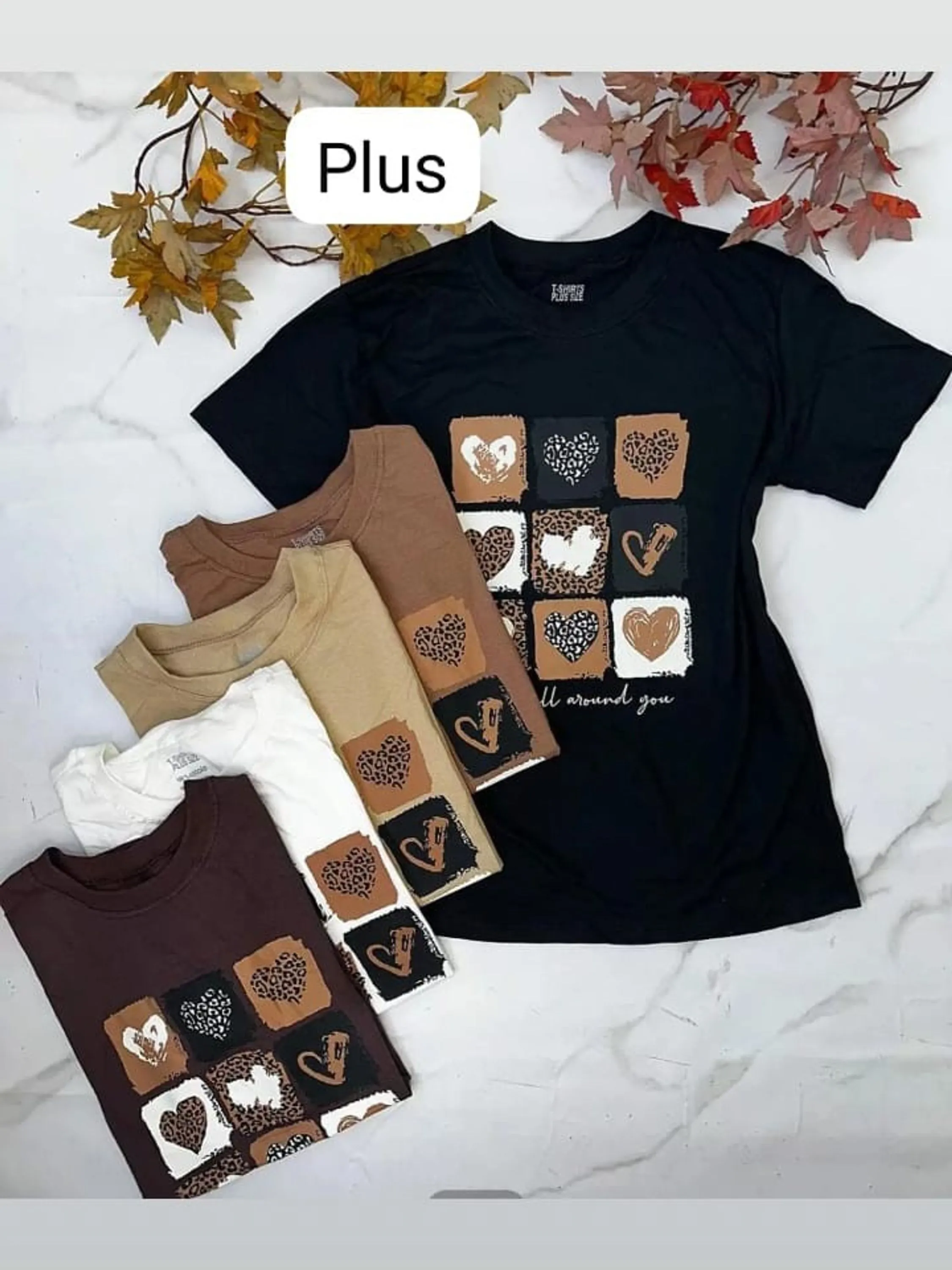 T - Shirts 100% algodão