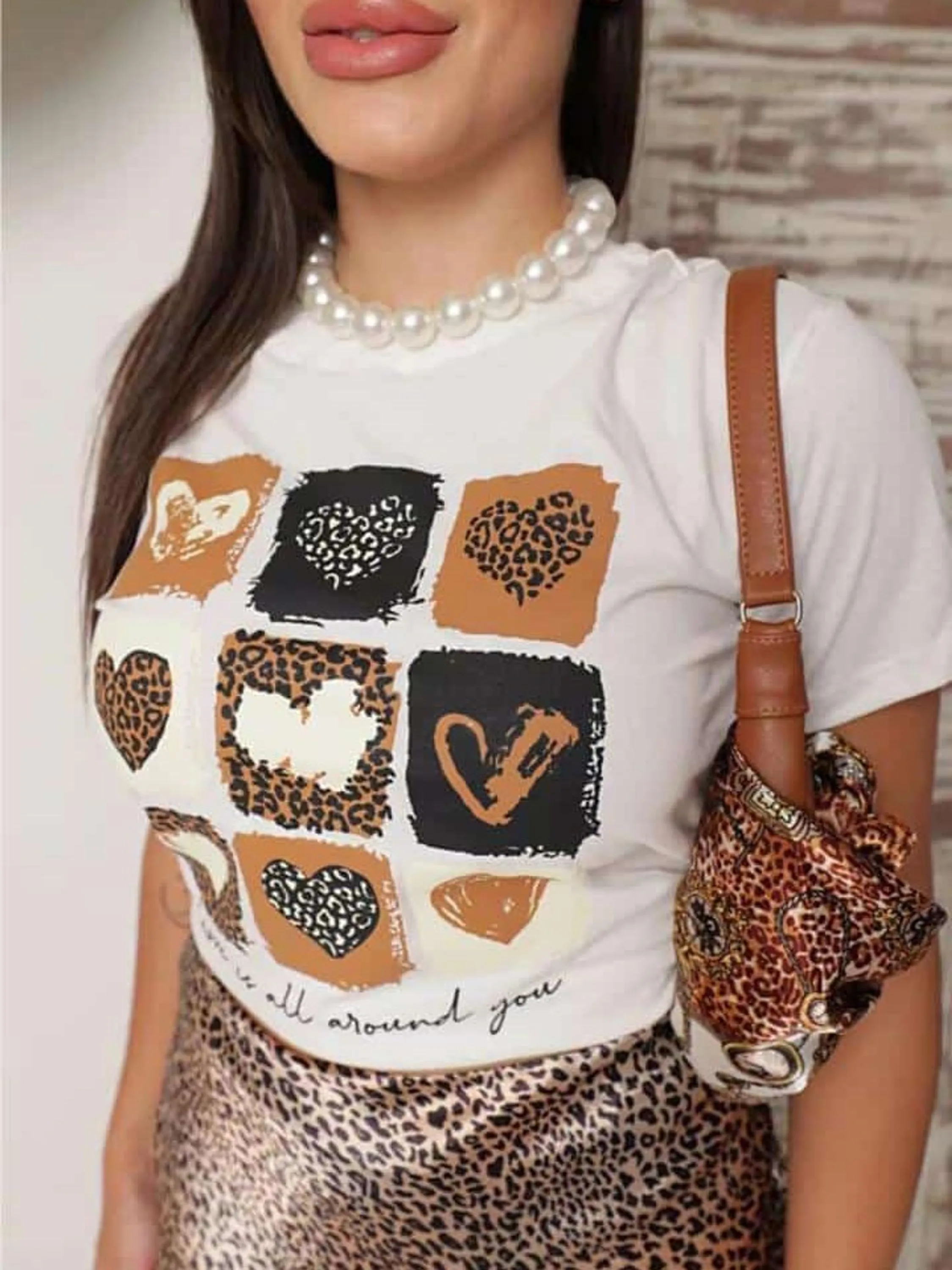 T - shirt 100% algodão Estampada