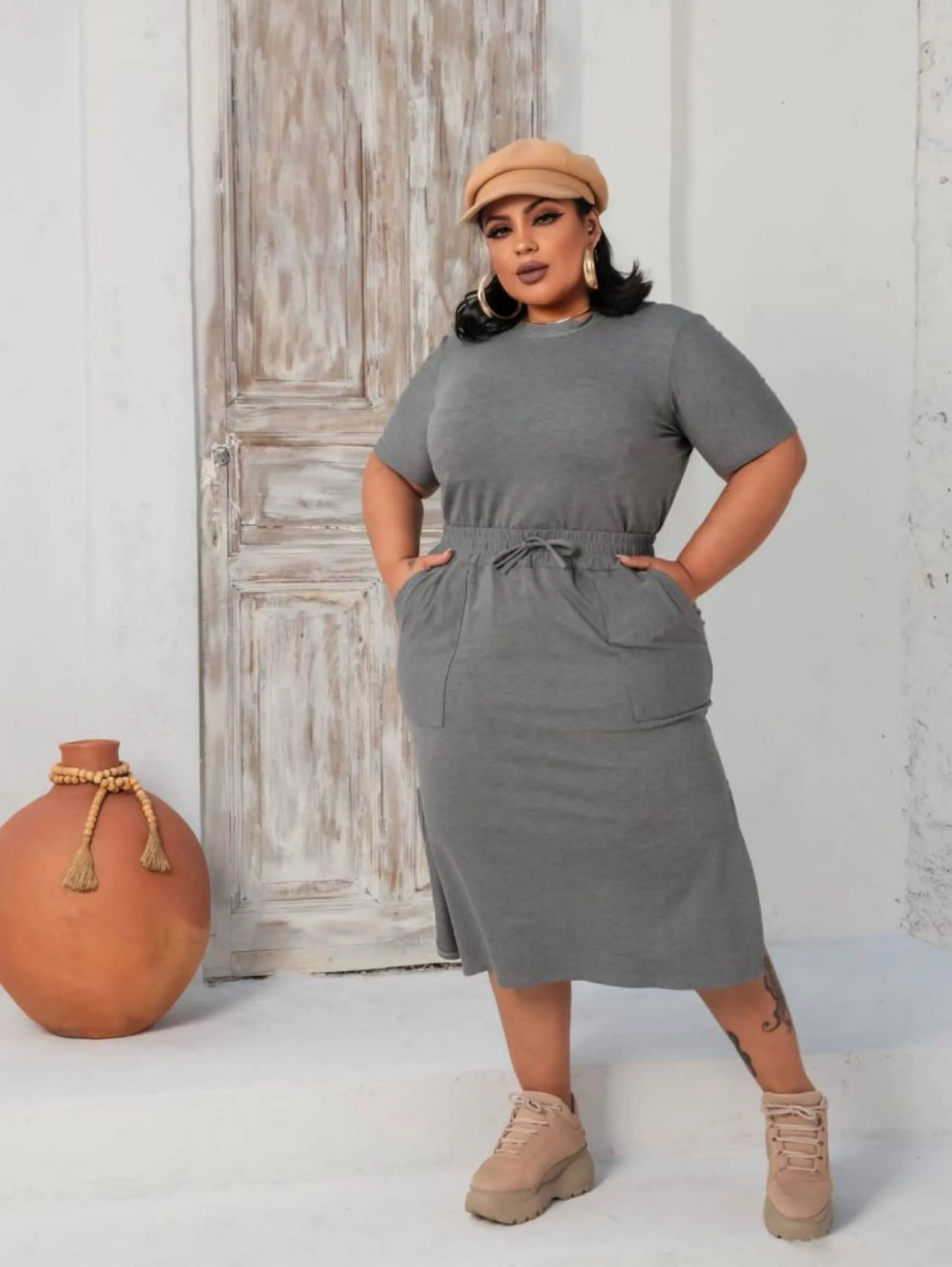 Conjunto saia plus Size