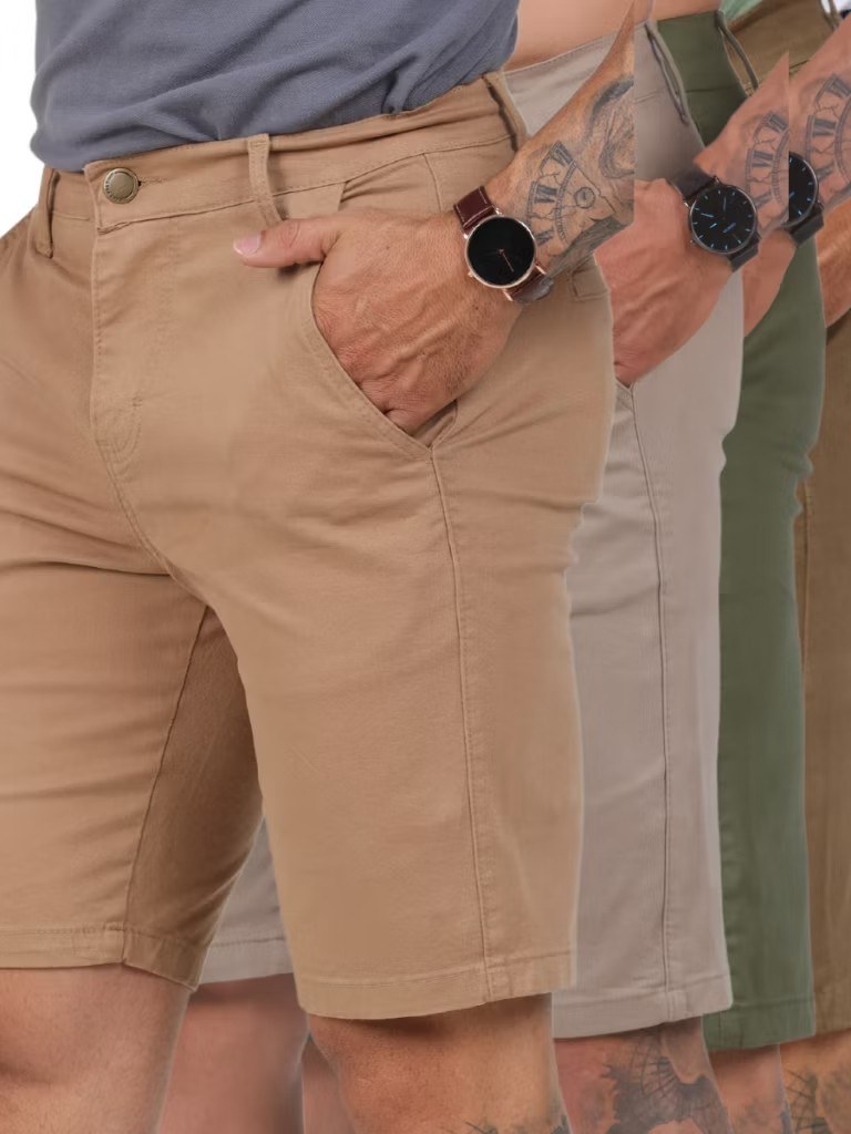 Bermuda Masculina Sarja Spor Fino, Bolso Embutido