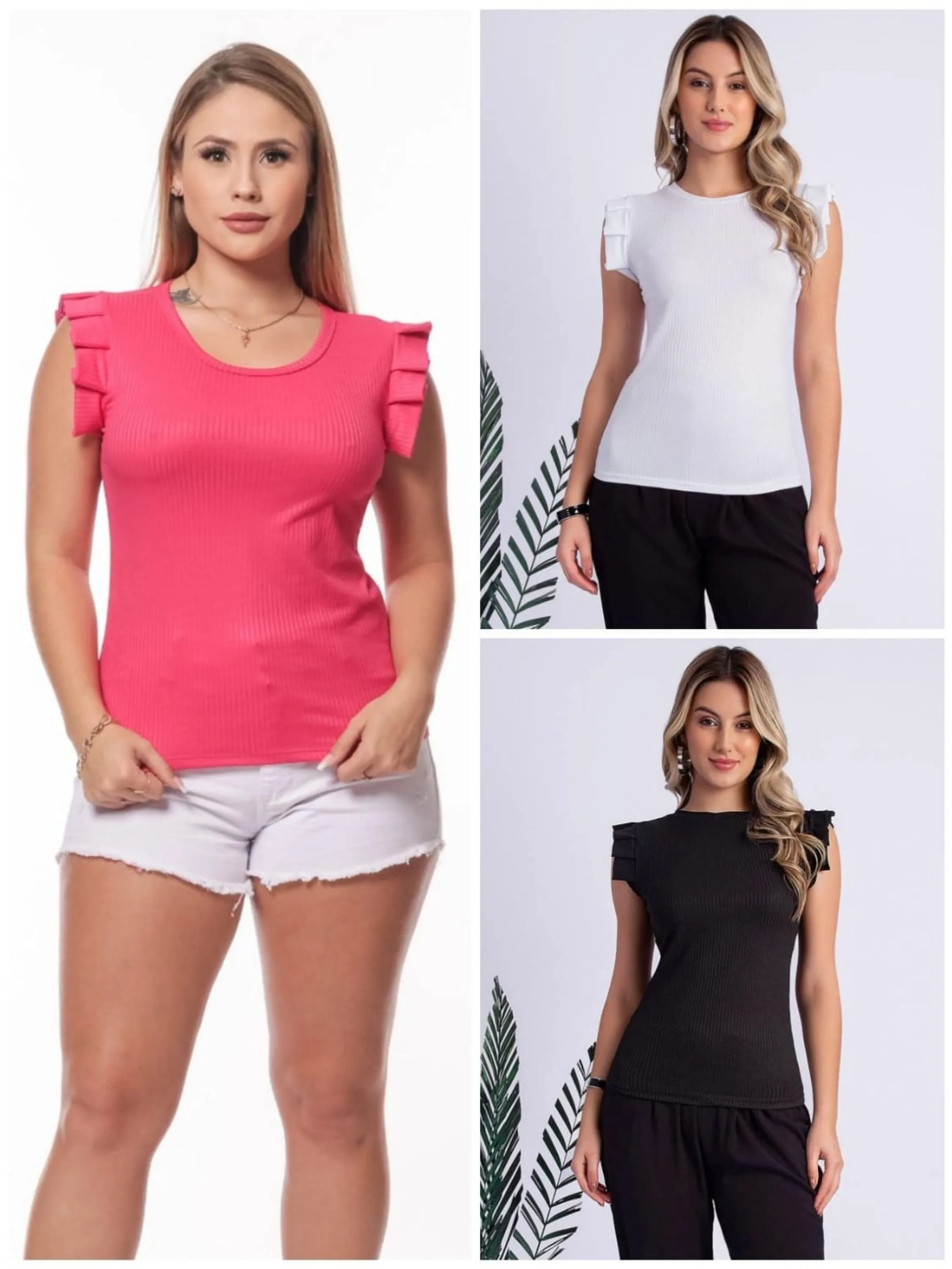 REF 514 BLUSA FEMININA CANELADO