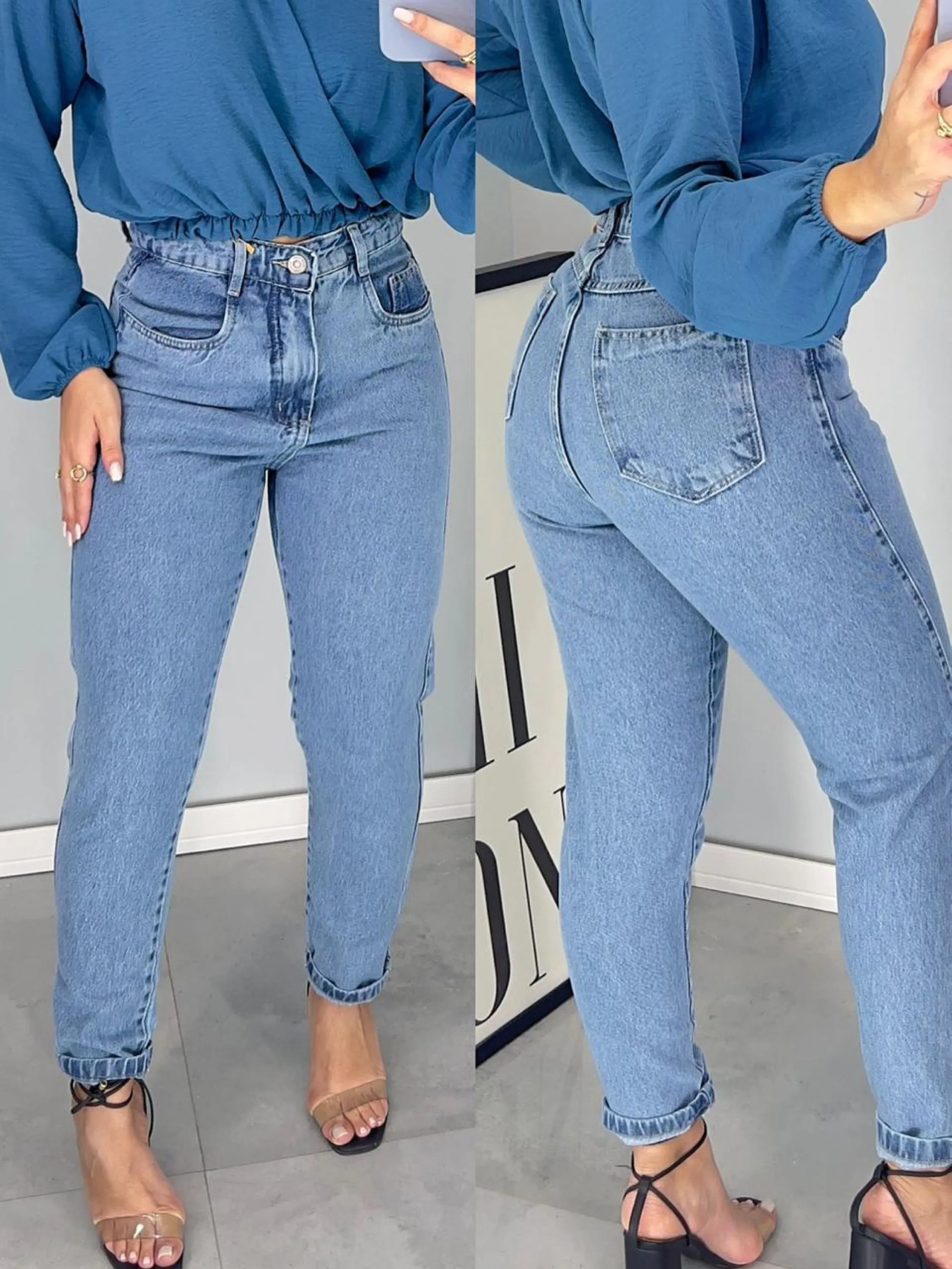 calça Mom jeans