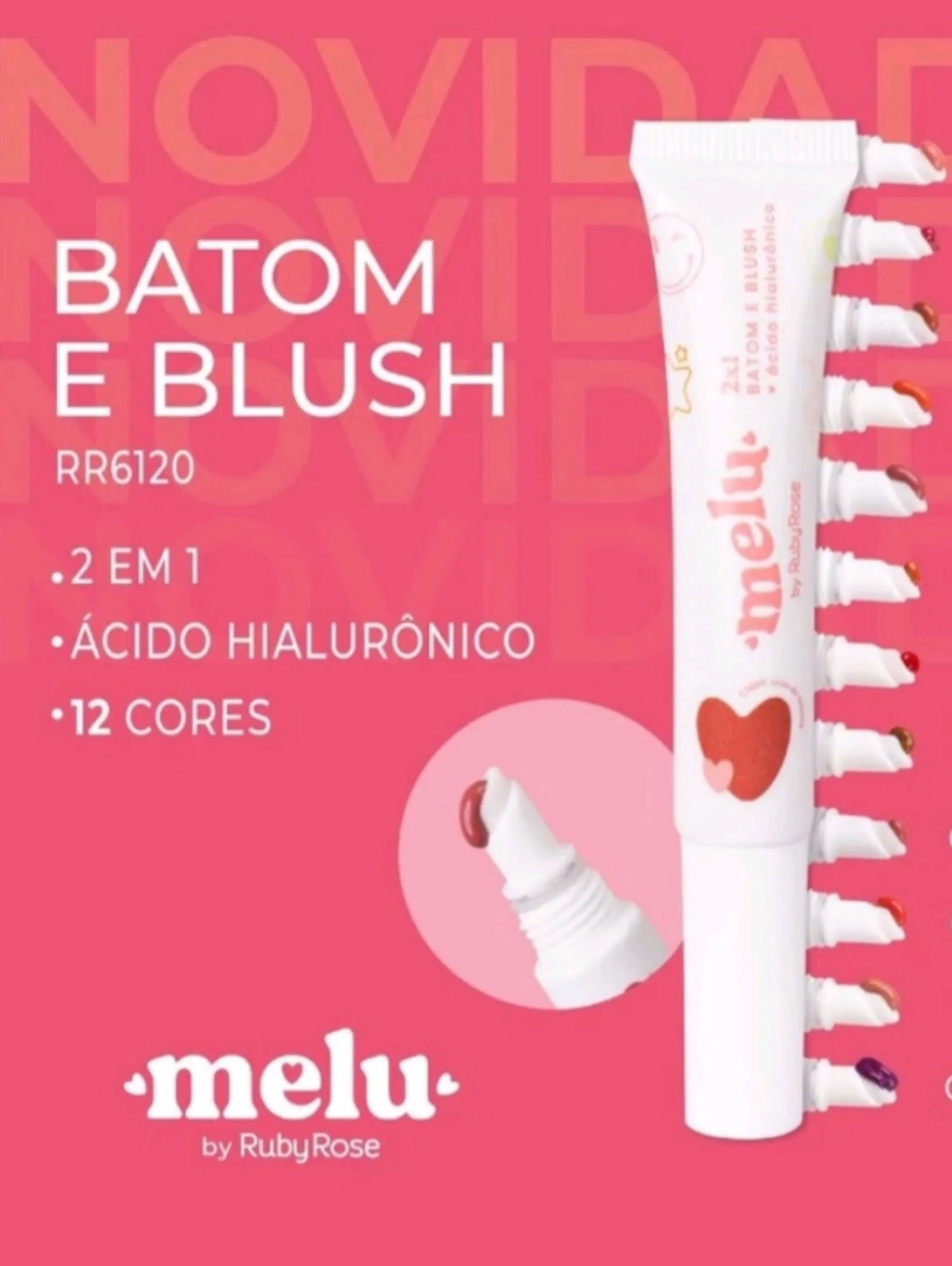 Blush x batom