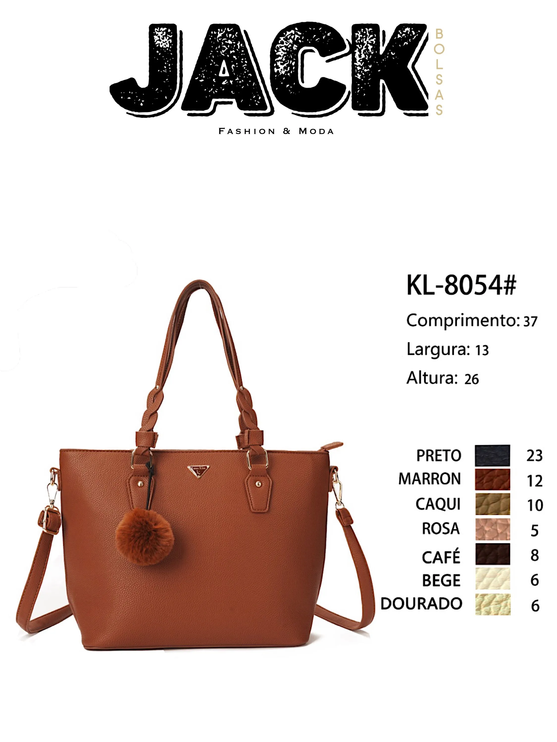 BOLSA FEMININA GRANDE KL-8054#