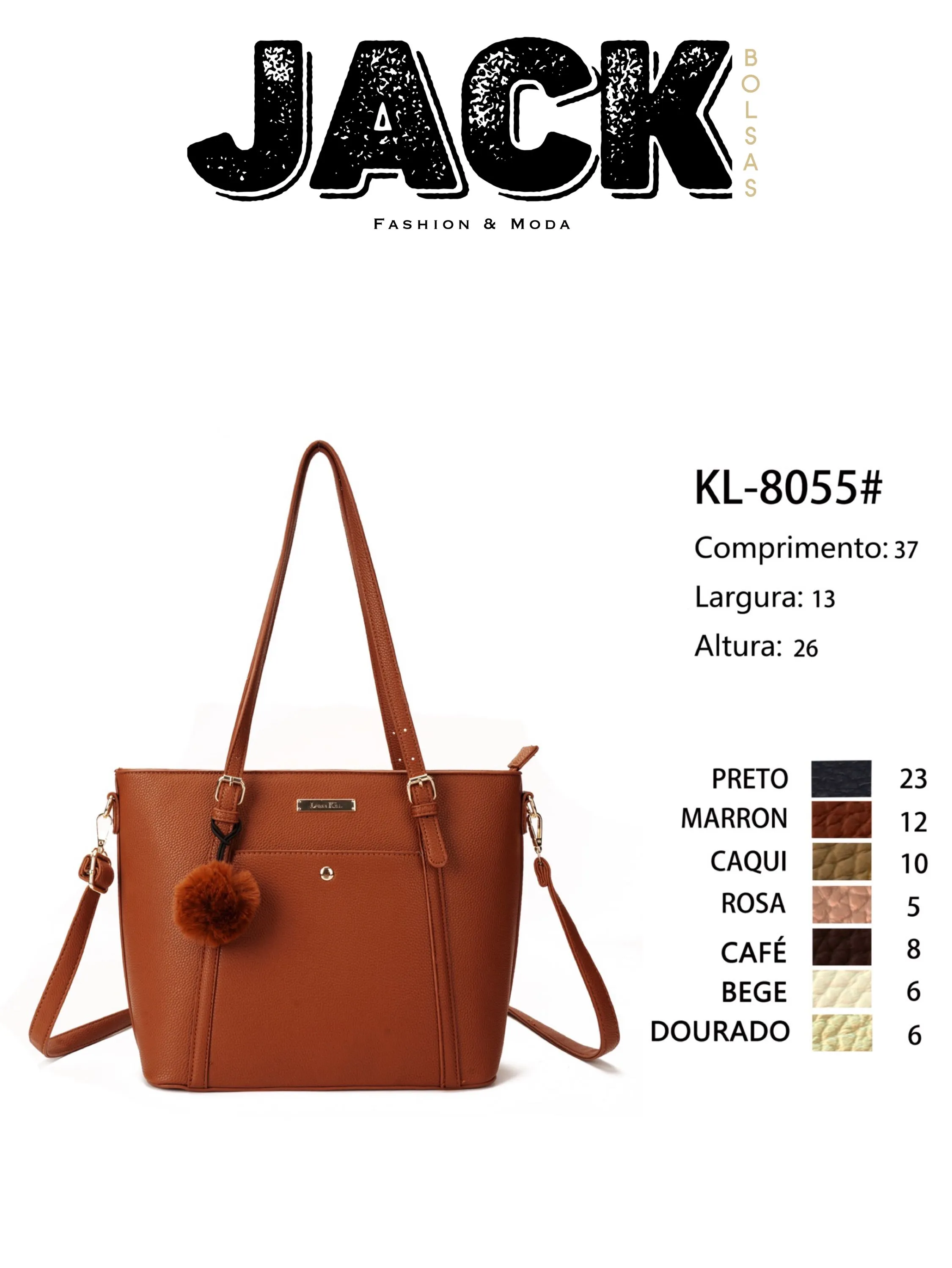 BOLSA FEMININA GRANDE KL-8055#