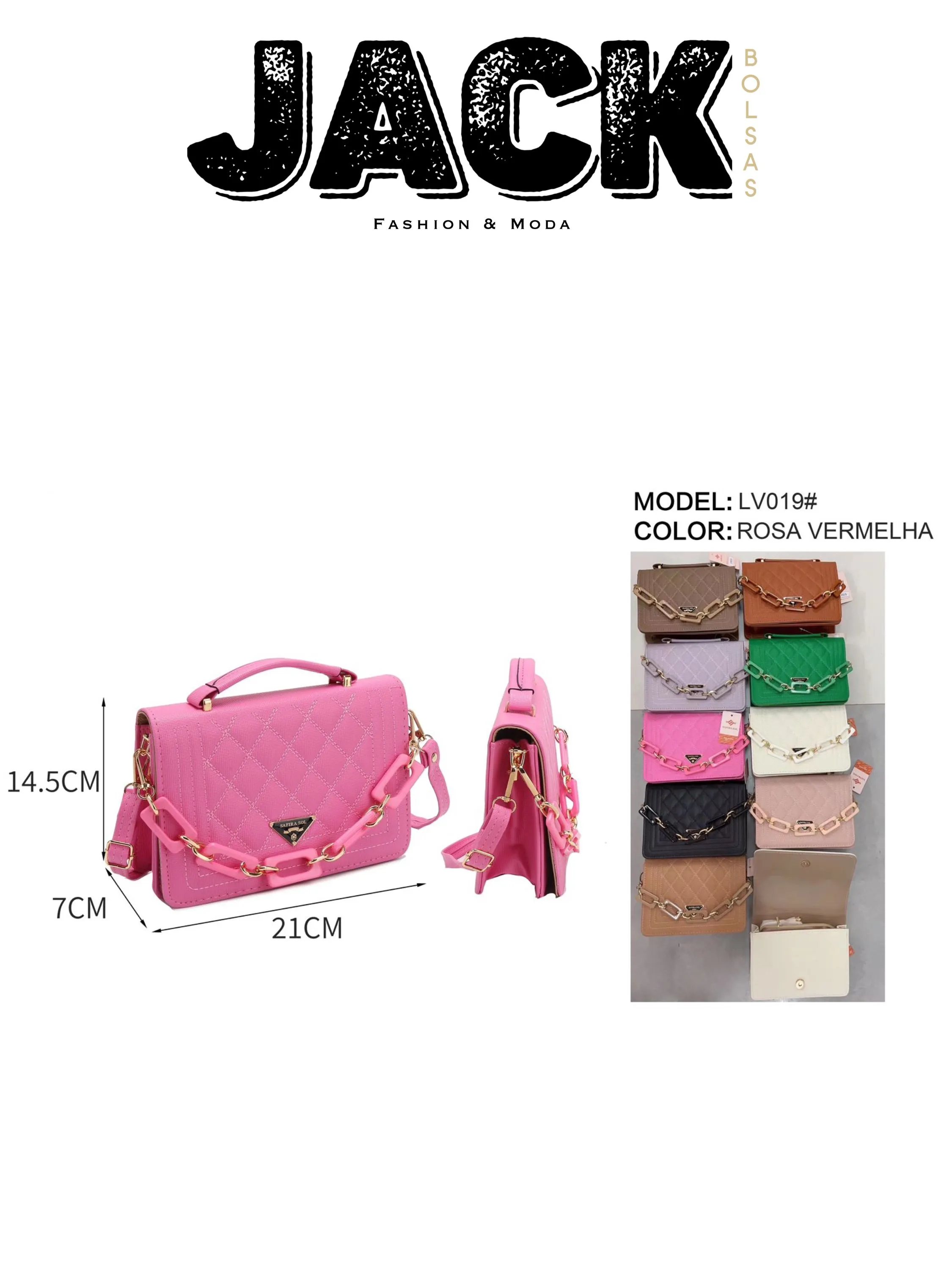 BOLSA FEMININA PEQUENA LV 019