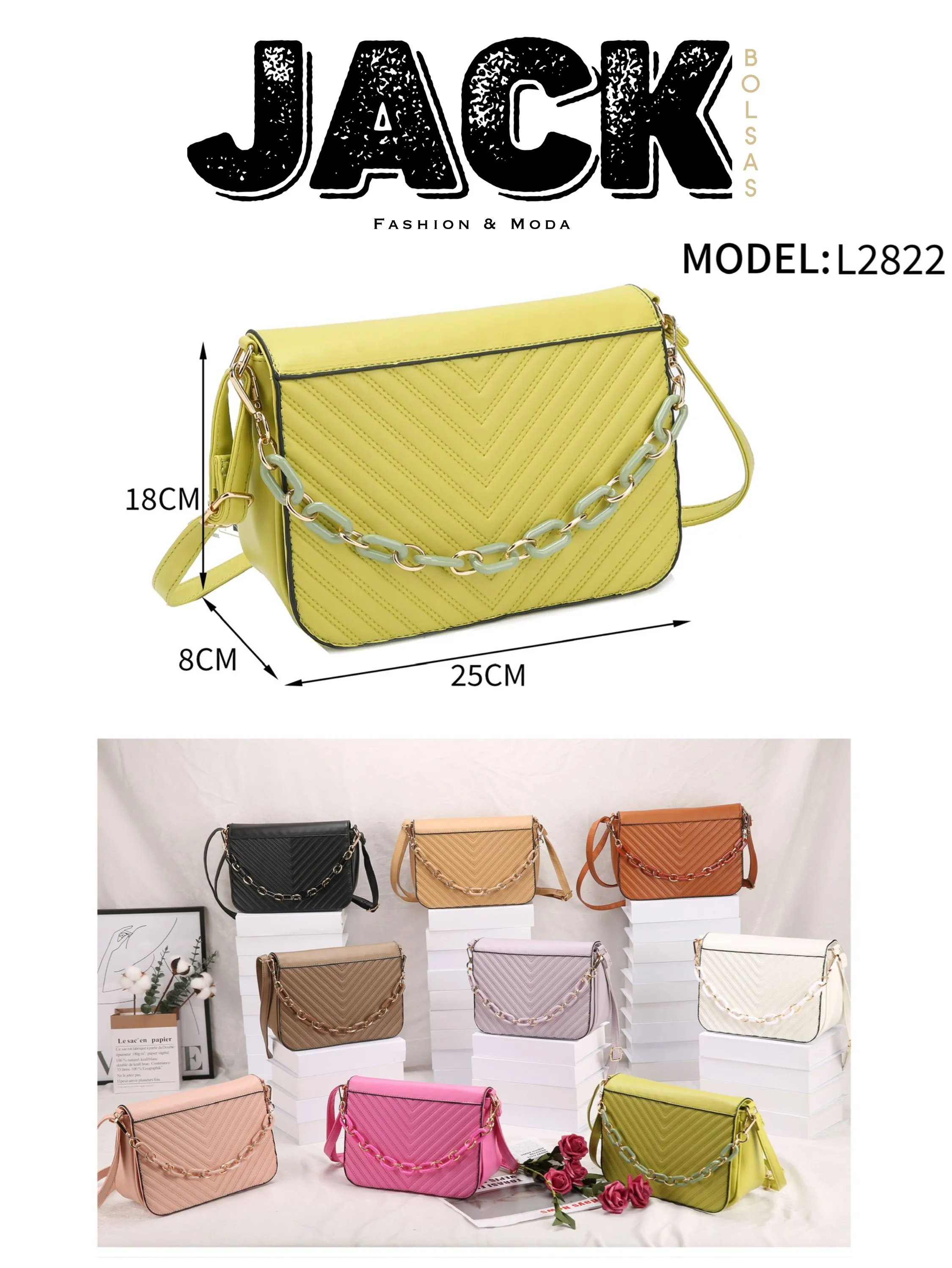 BOLSA MÉDIA FEMININA L2822