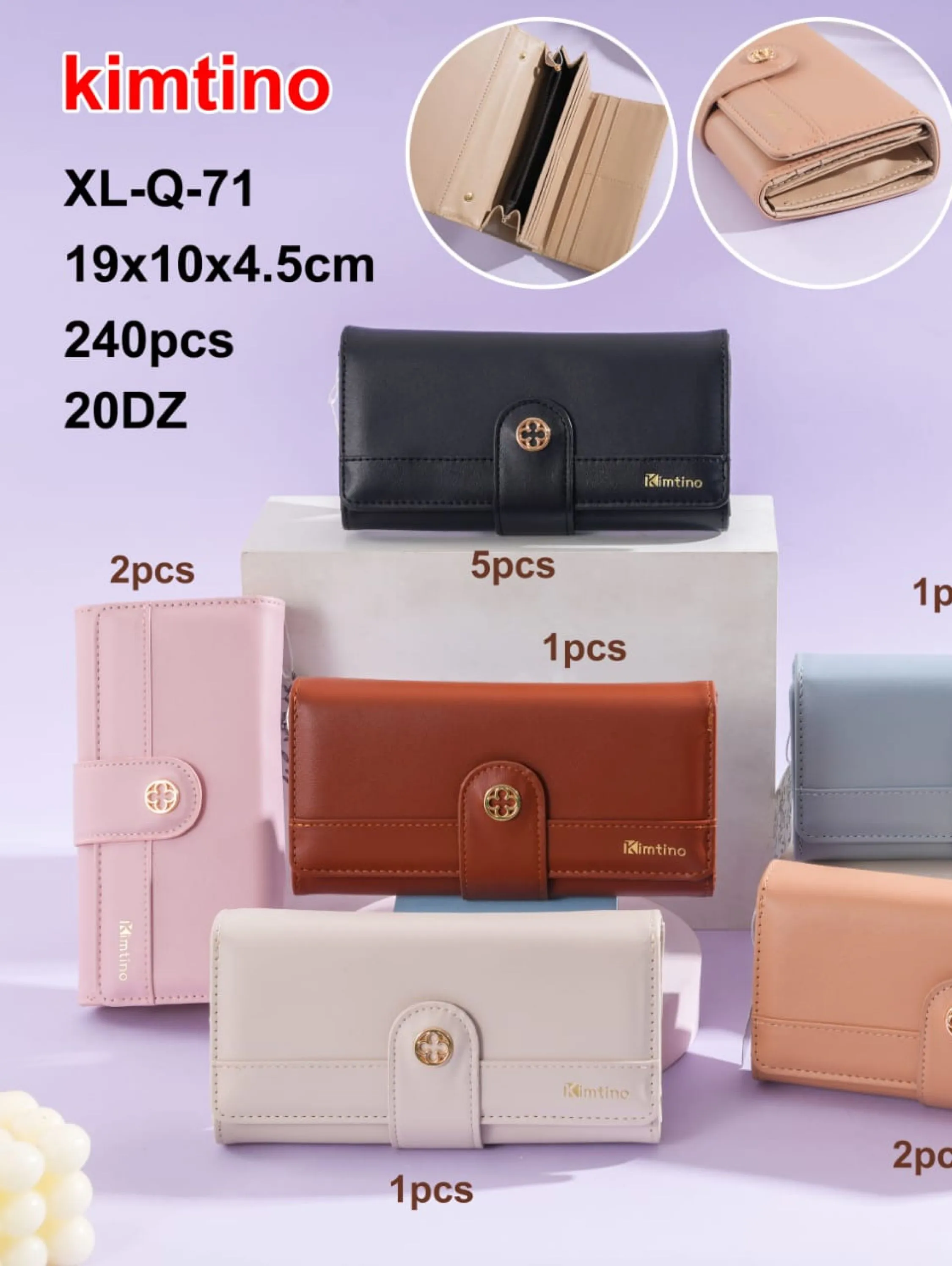 KIT COM 3 CARTEIRAS XLQ-71