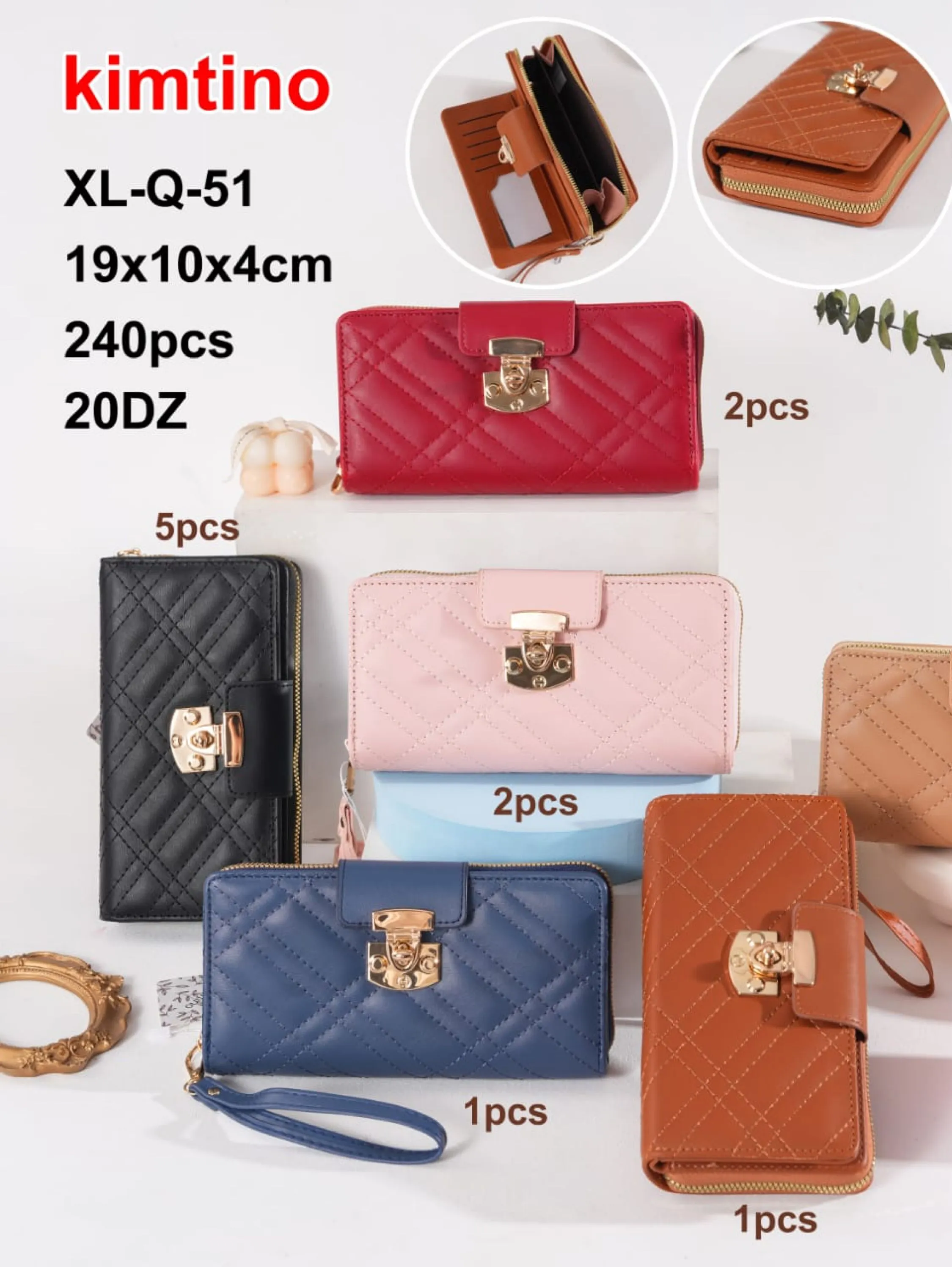 KIT COM 3 CARTEIRAS XLQ-51