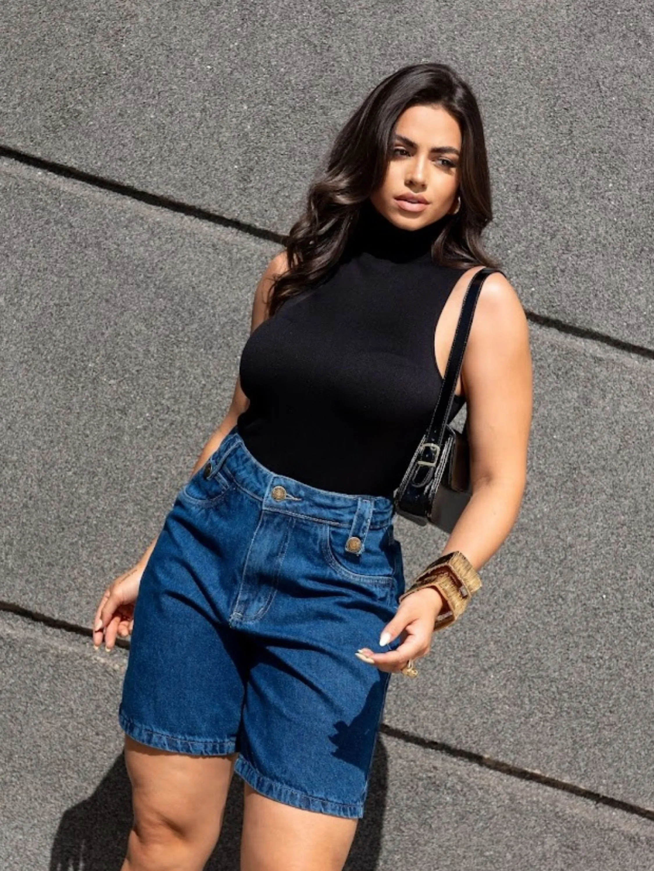 Short jeans bermuda