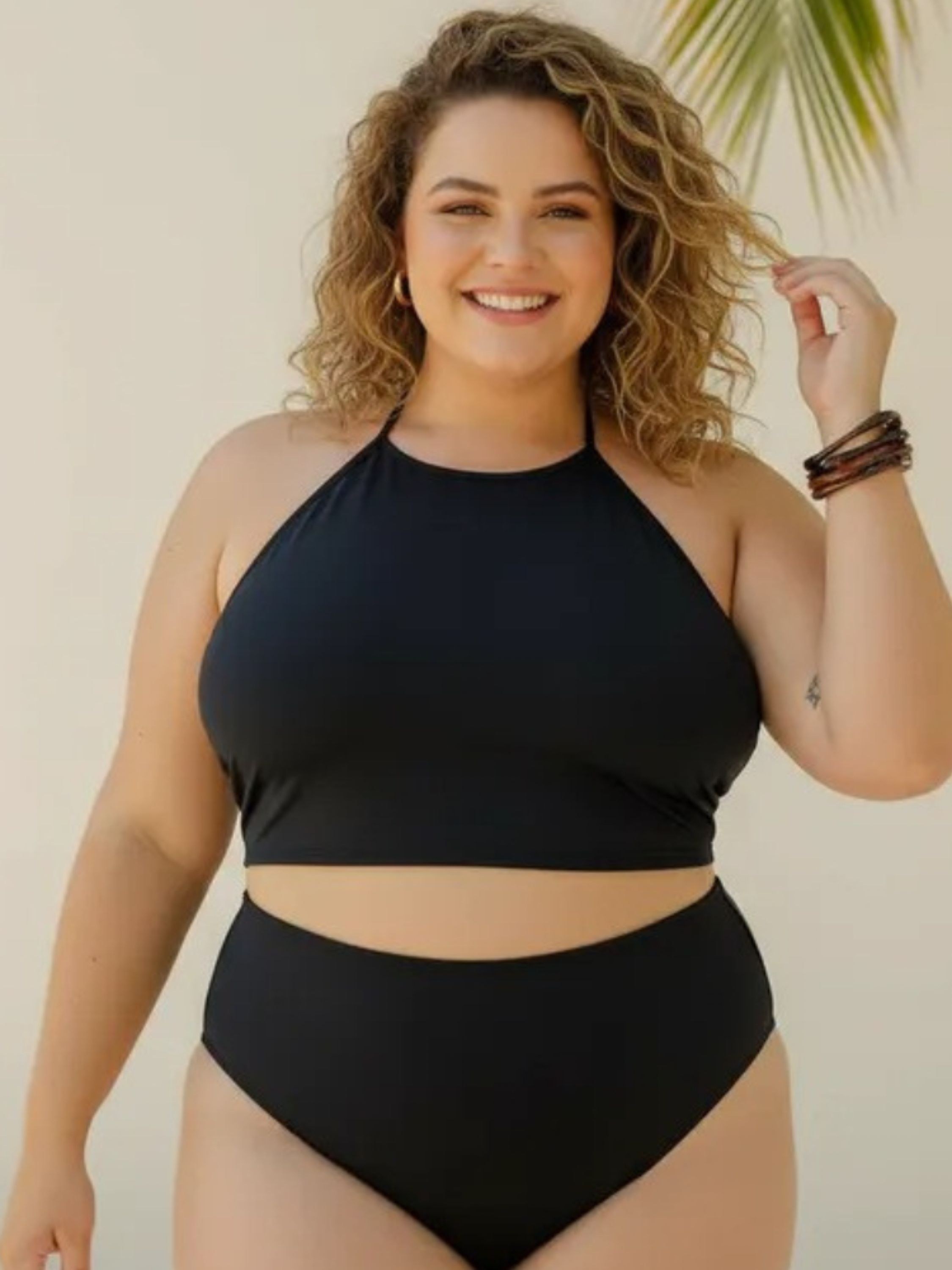 Biquíni hot pant Pluz size com forro