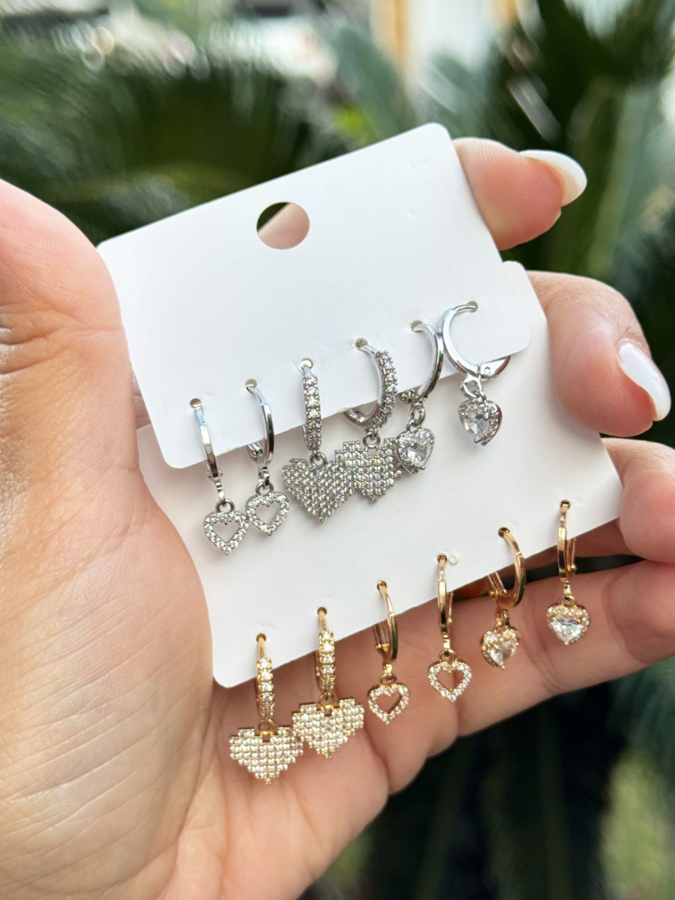 Kit com 3 brincos prata e dourado escolha o seu