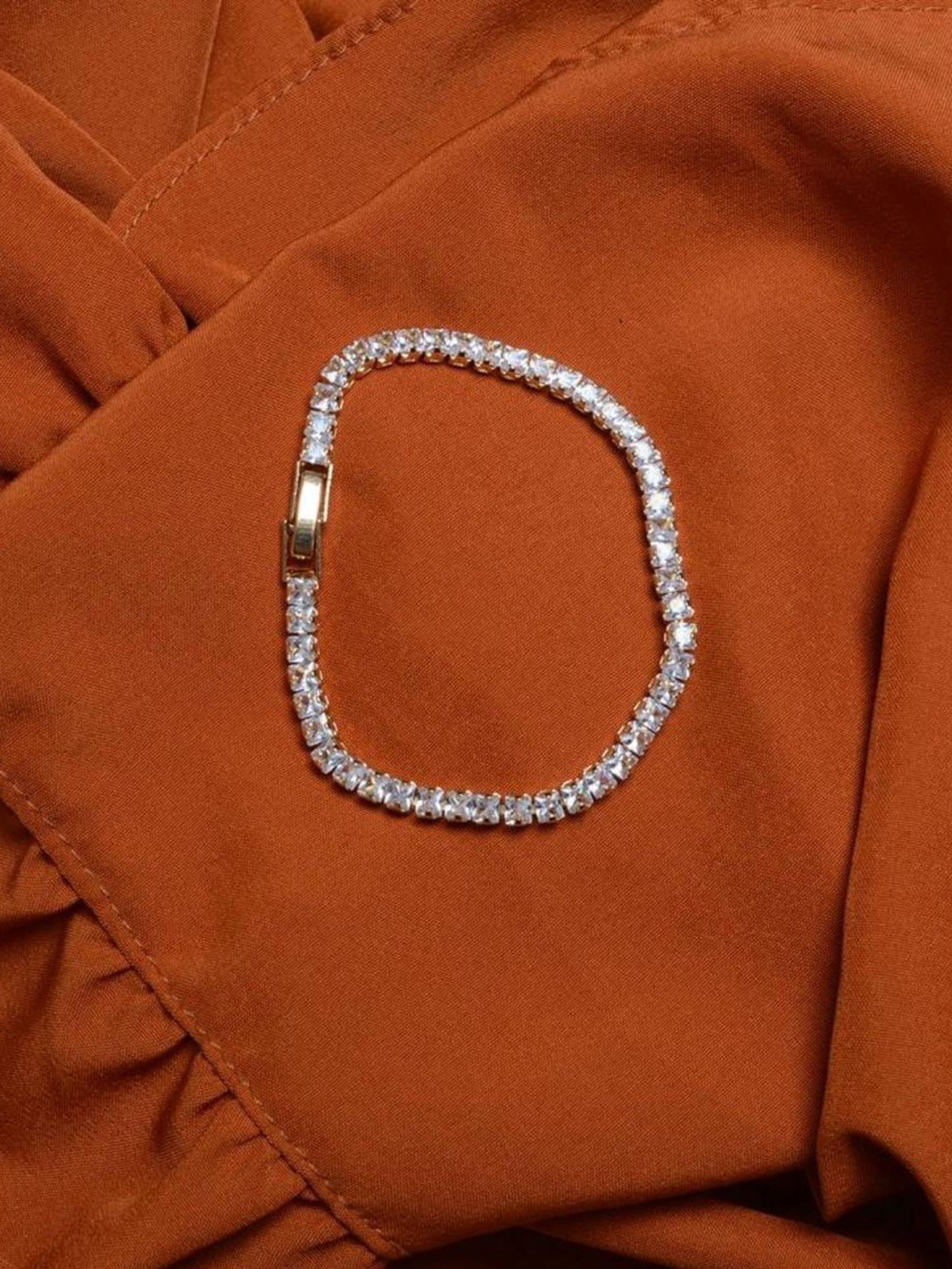 Pulseira Zircônia Fecho Joalheria