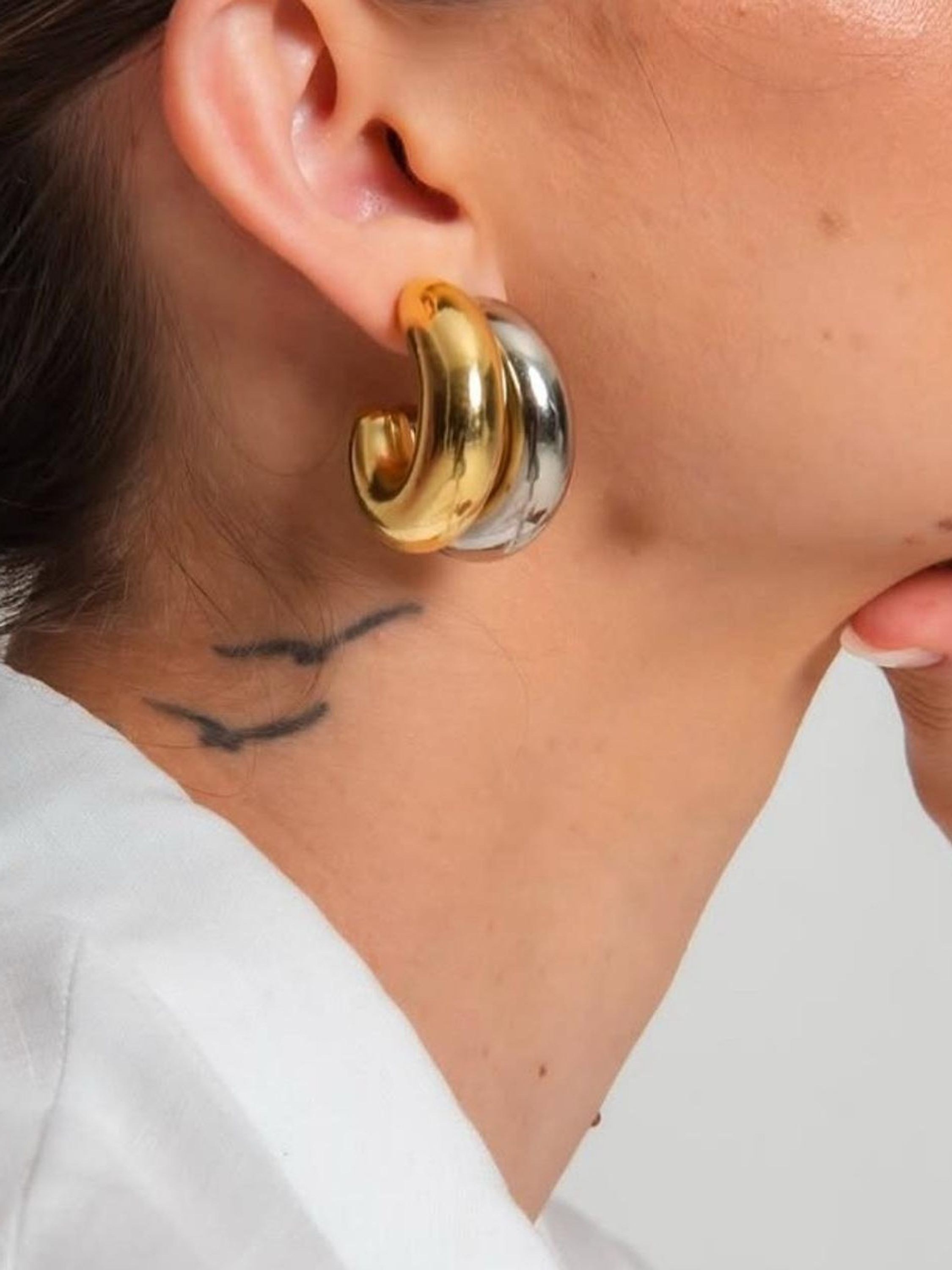 kit Duas Argolas Bold por Preço de Uma