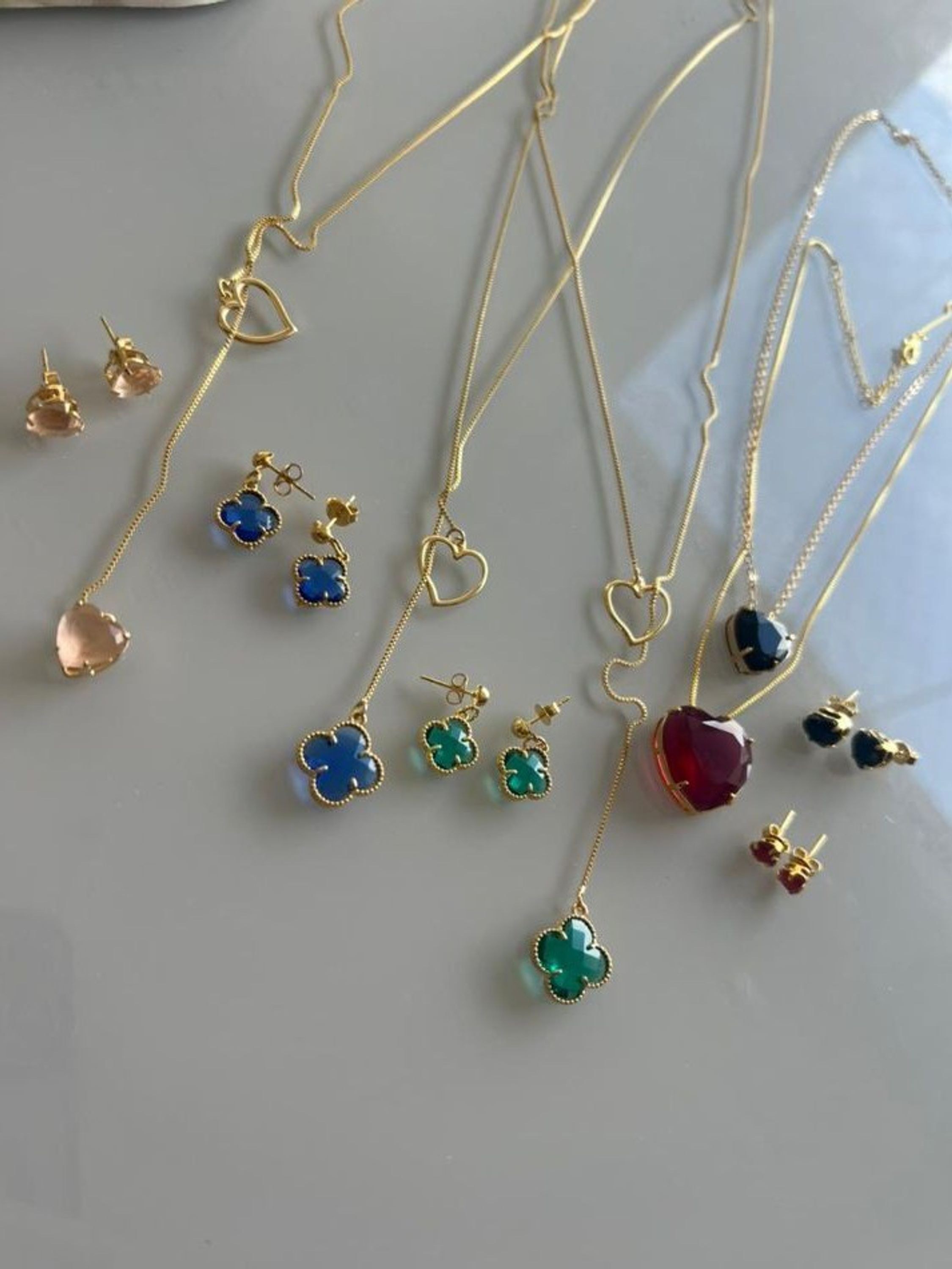 kits 3 colares + Brincos