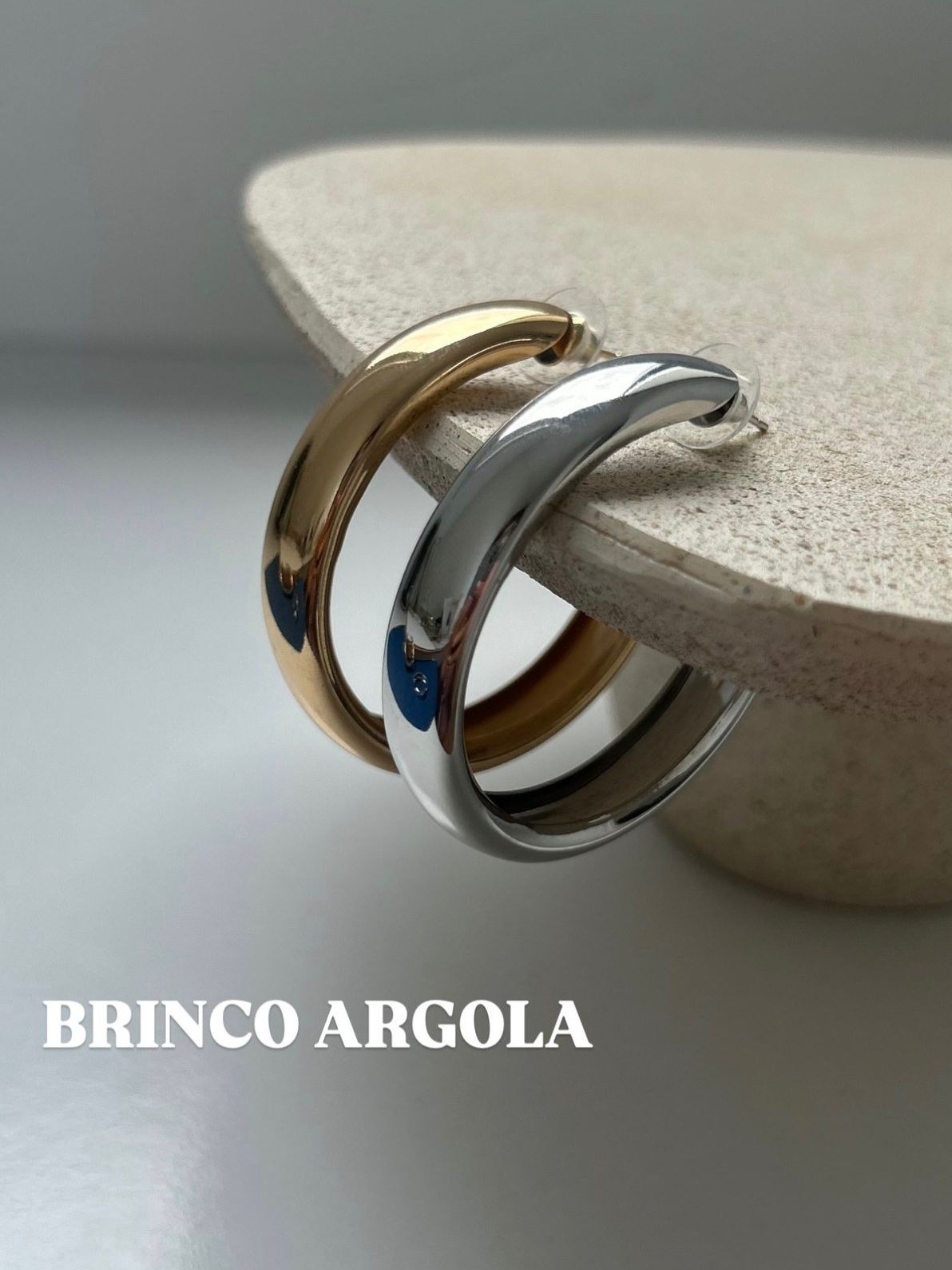 Brinco Argola Fina Lisa Tendência