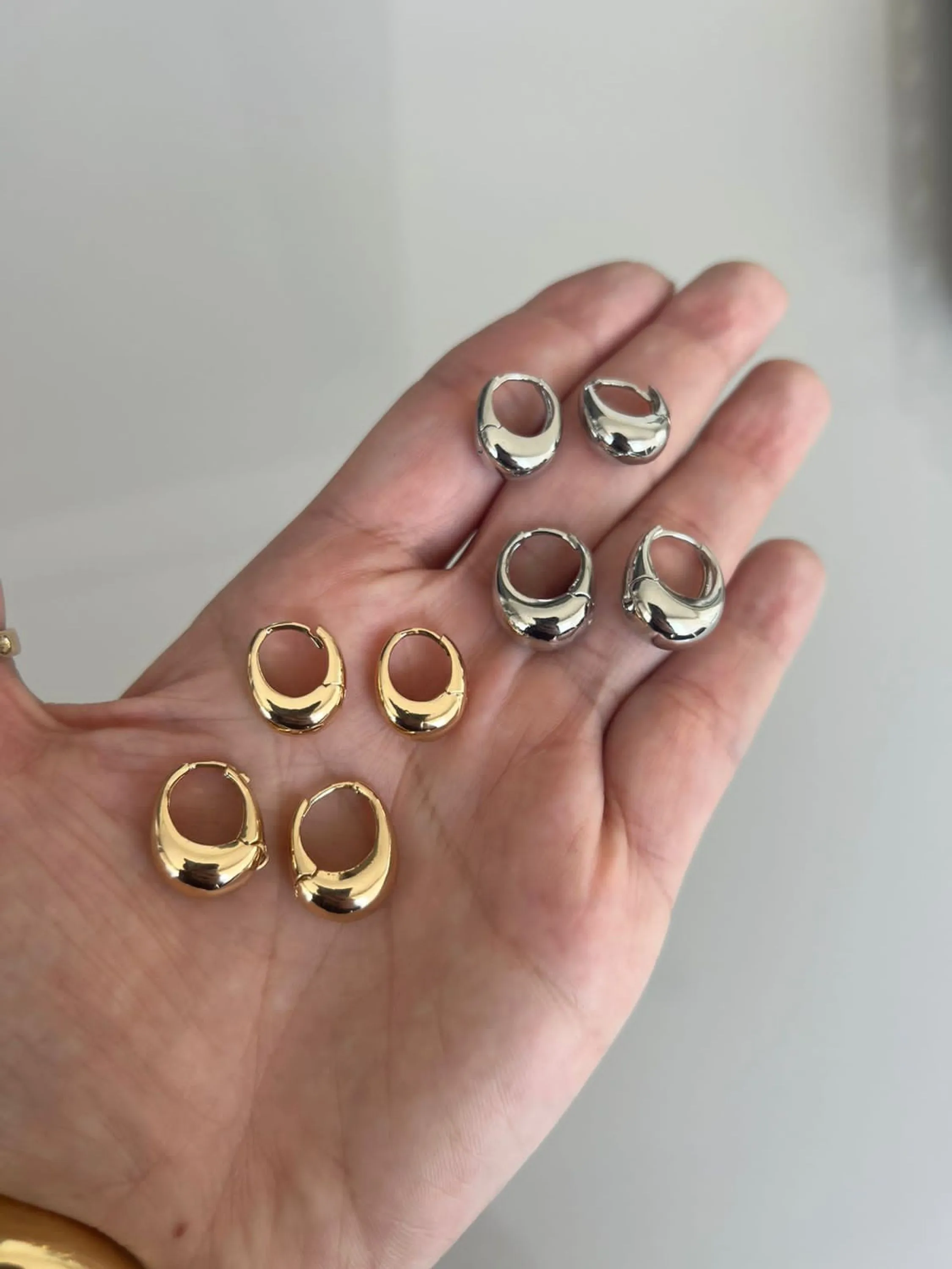 Kit 4 Argolinhas Banhadas para Revenda