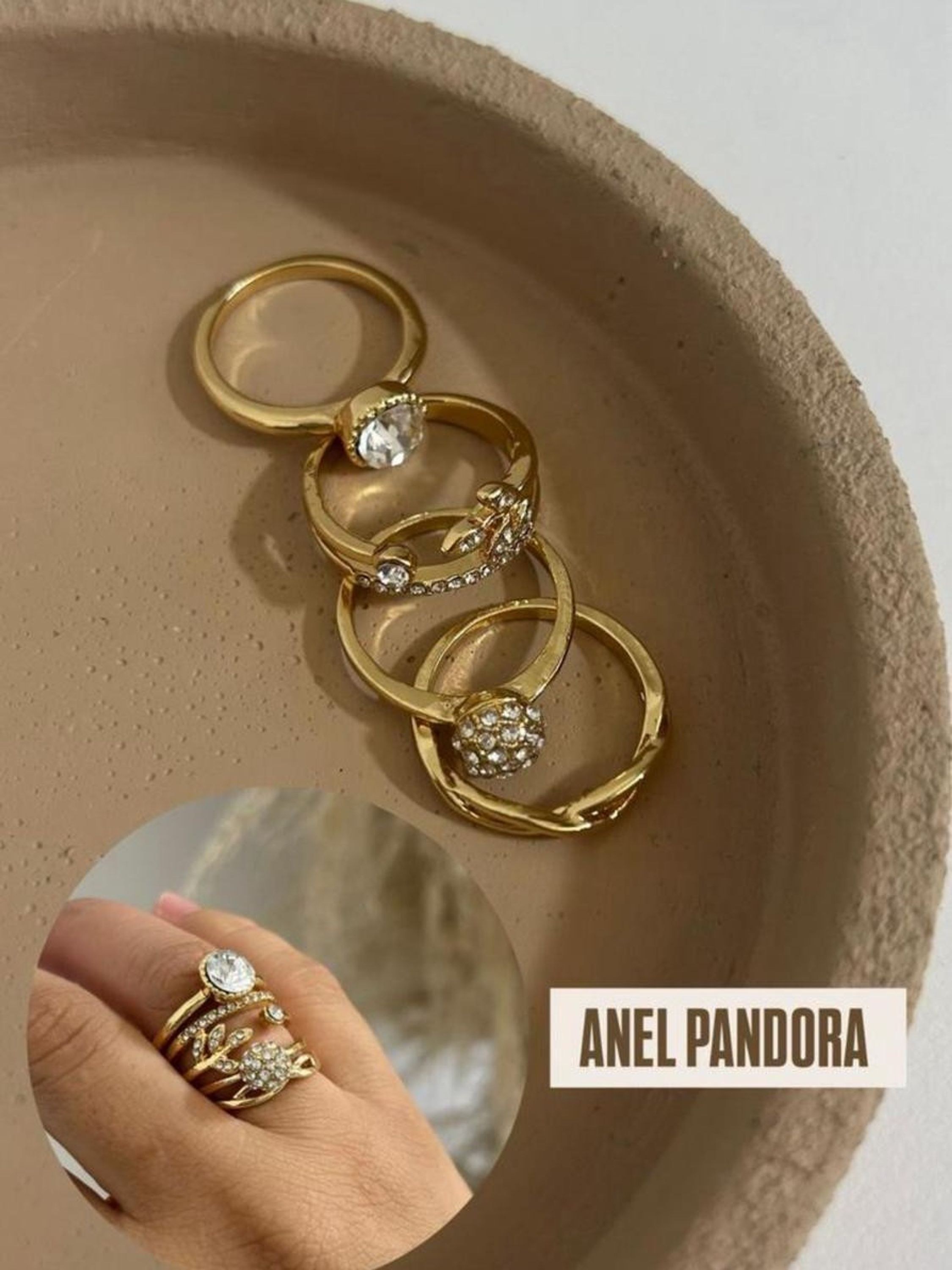 Kit 4 Anéis Pandora