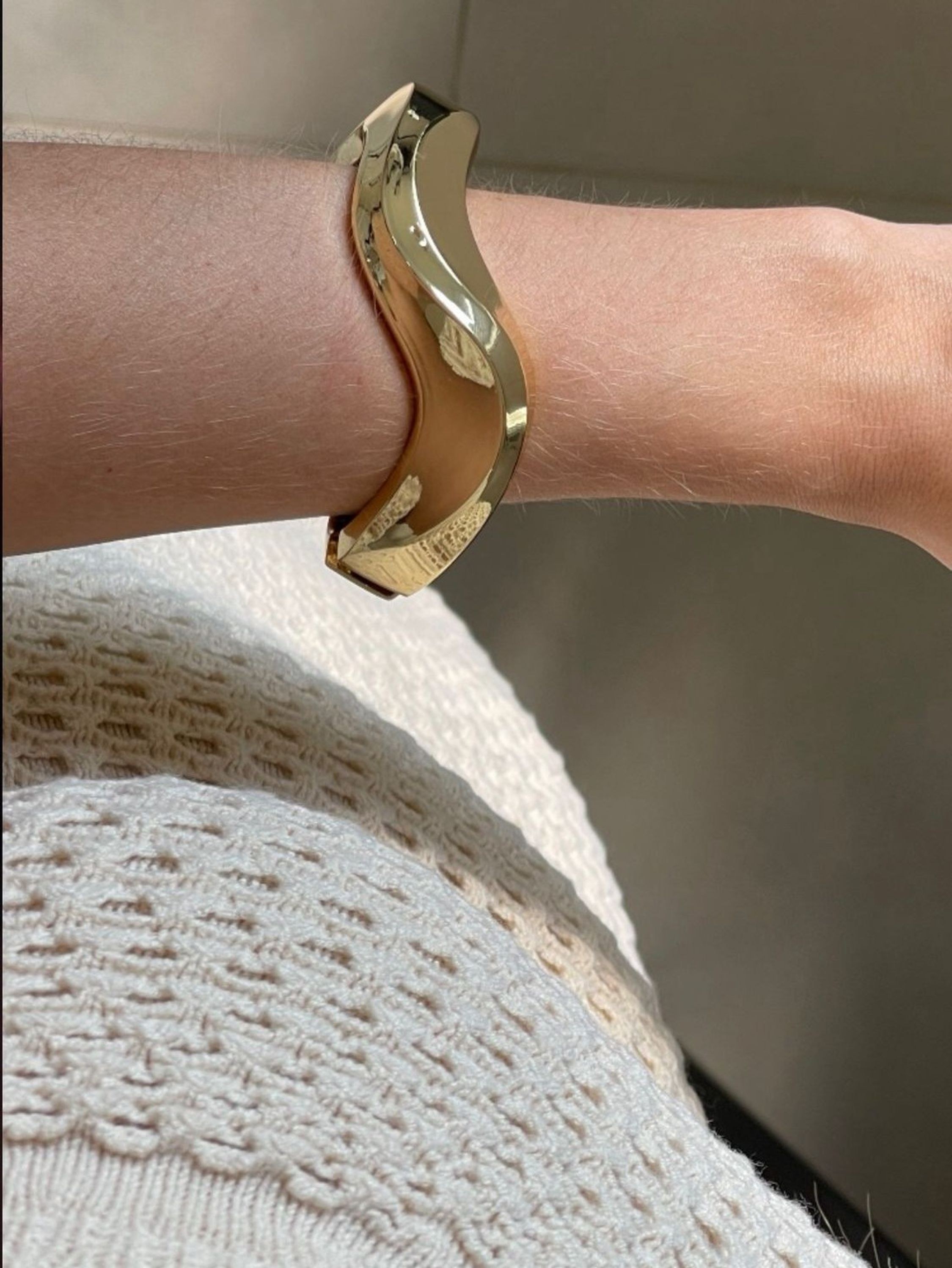 Bracelete Moderno Moda Ondulado