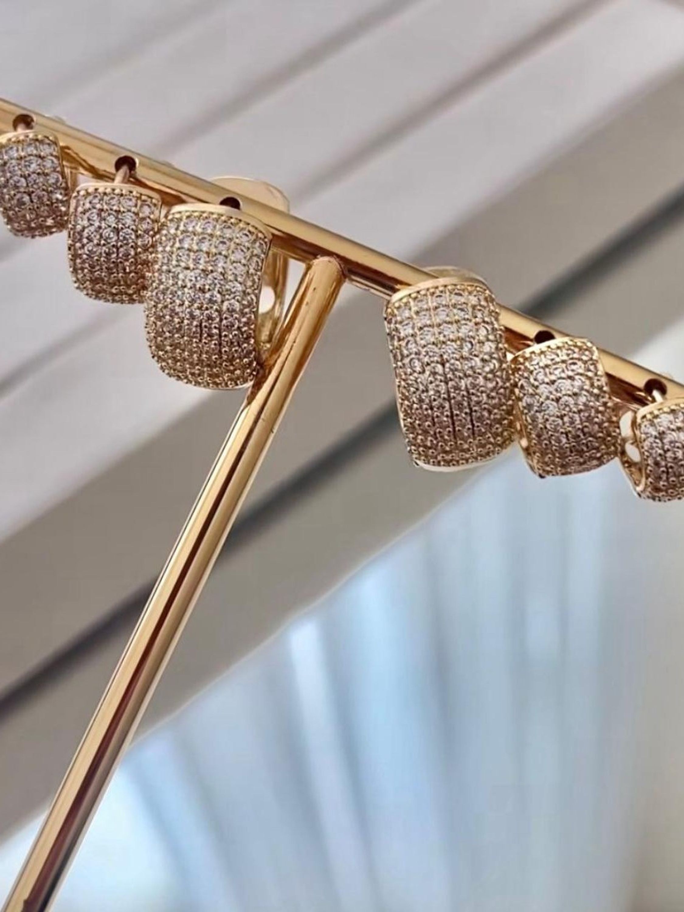 Trio de Argolinhas Bold Banhada de Zircônia Diferenciado