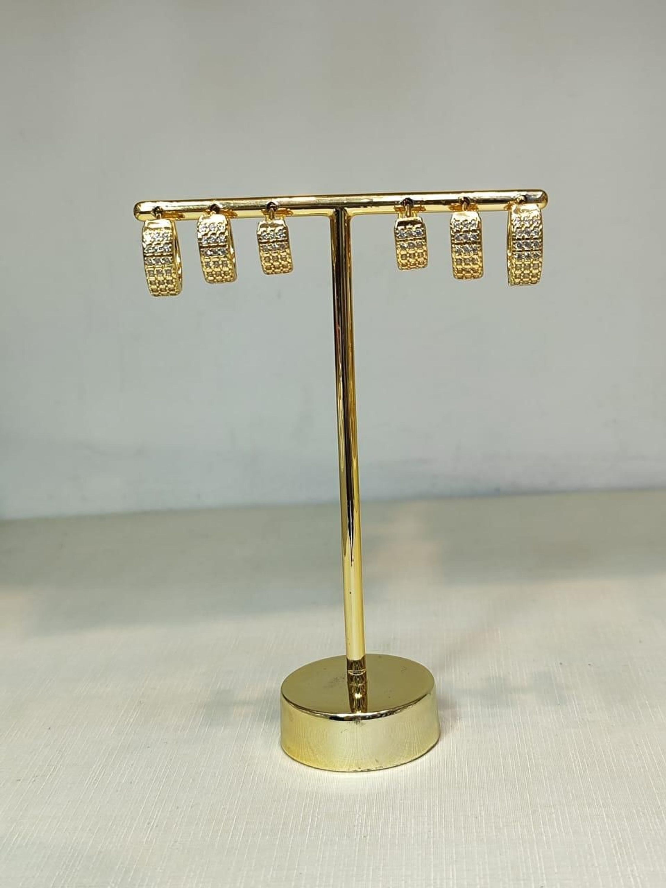 Kit 3 Brincos Argolinhas Banhados