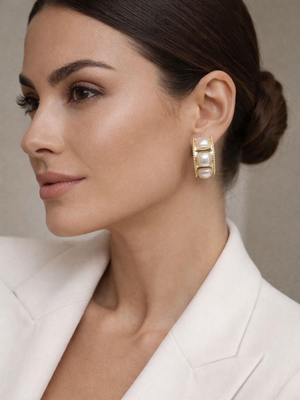 Brinco Argola Perolada