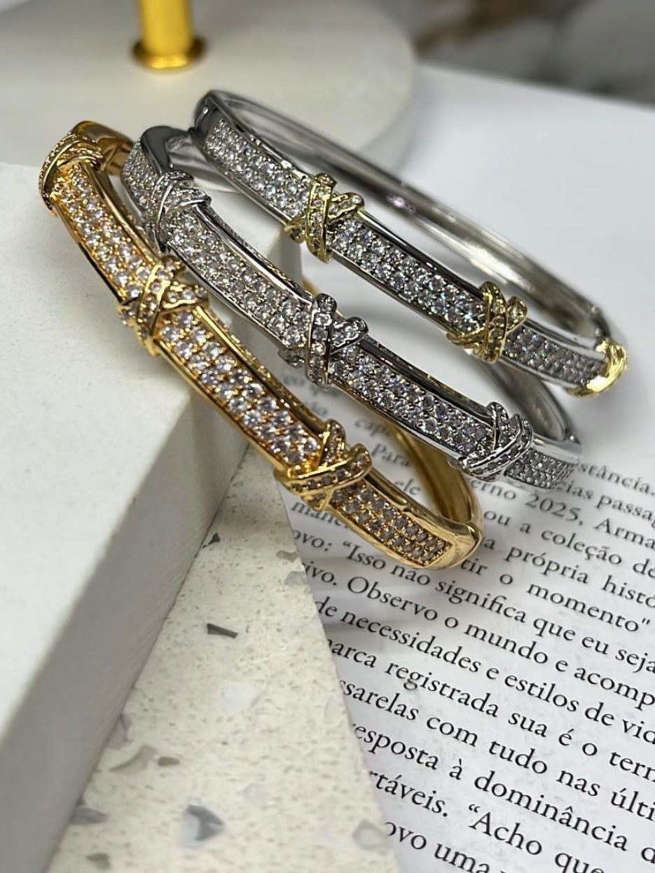 Bracelete Strass Luxo