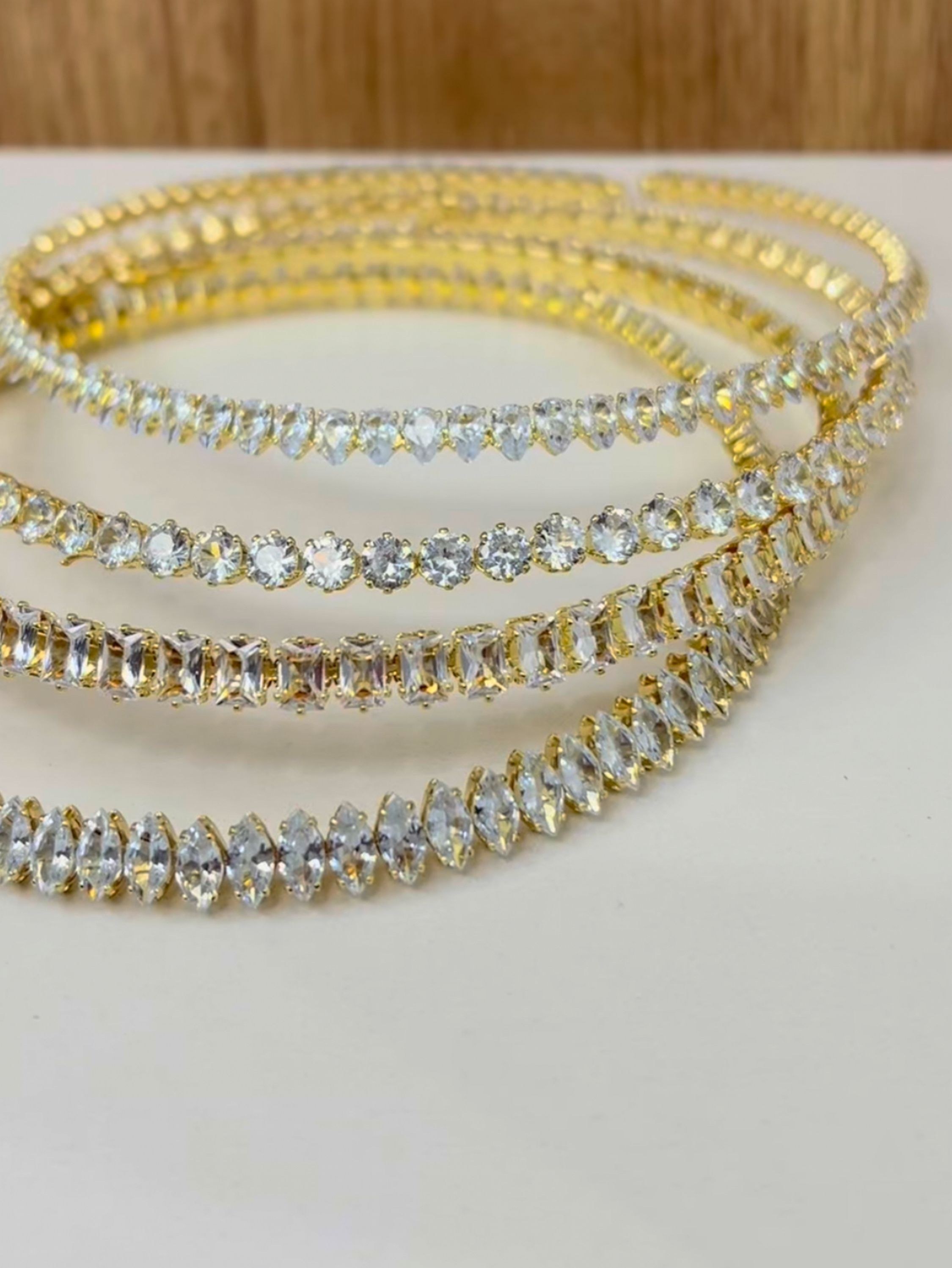 Colar festas aro zircônia