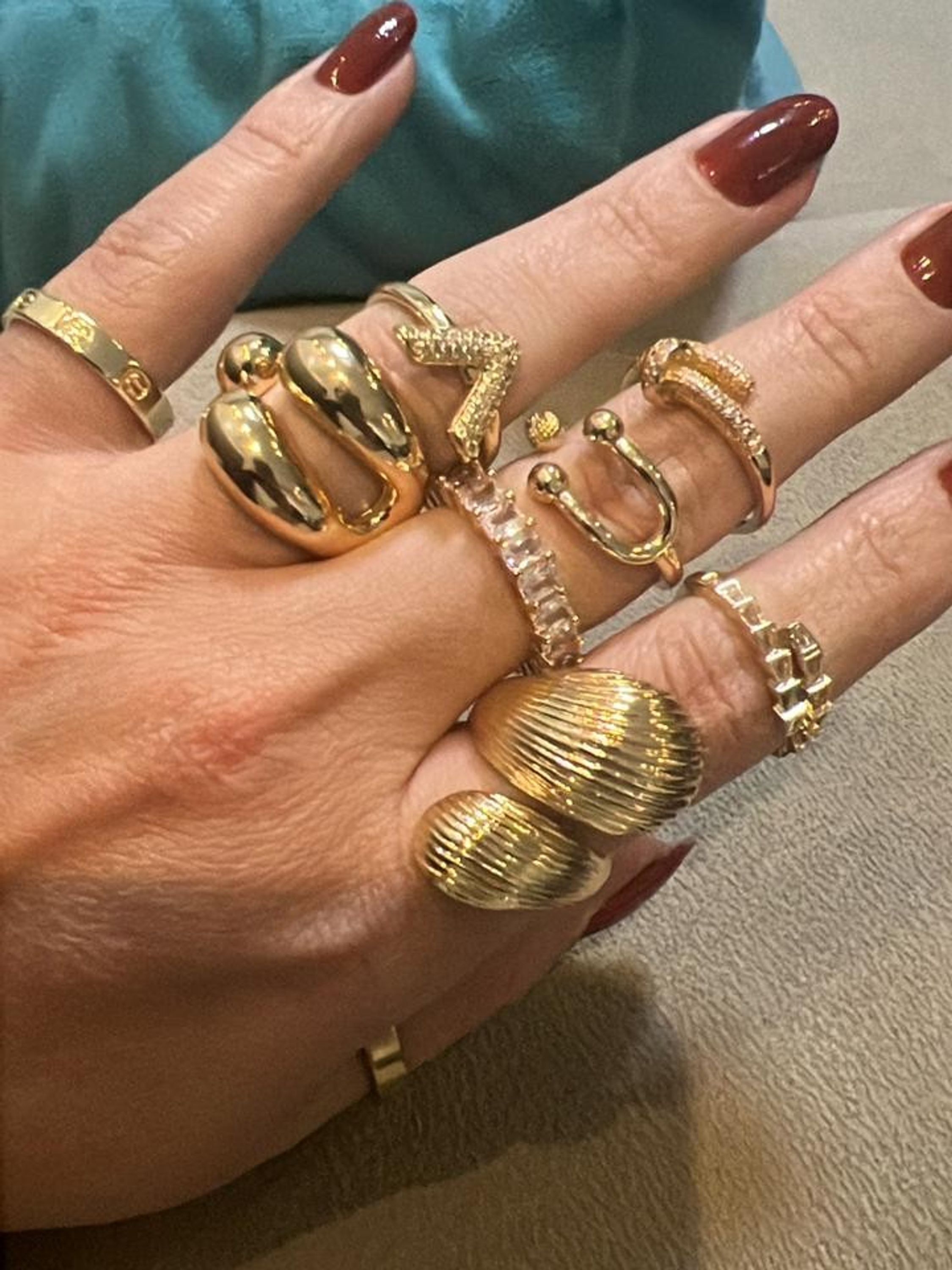 Kit 10 Anéis Tendências do Momento Regulaveis