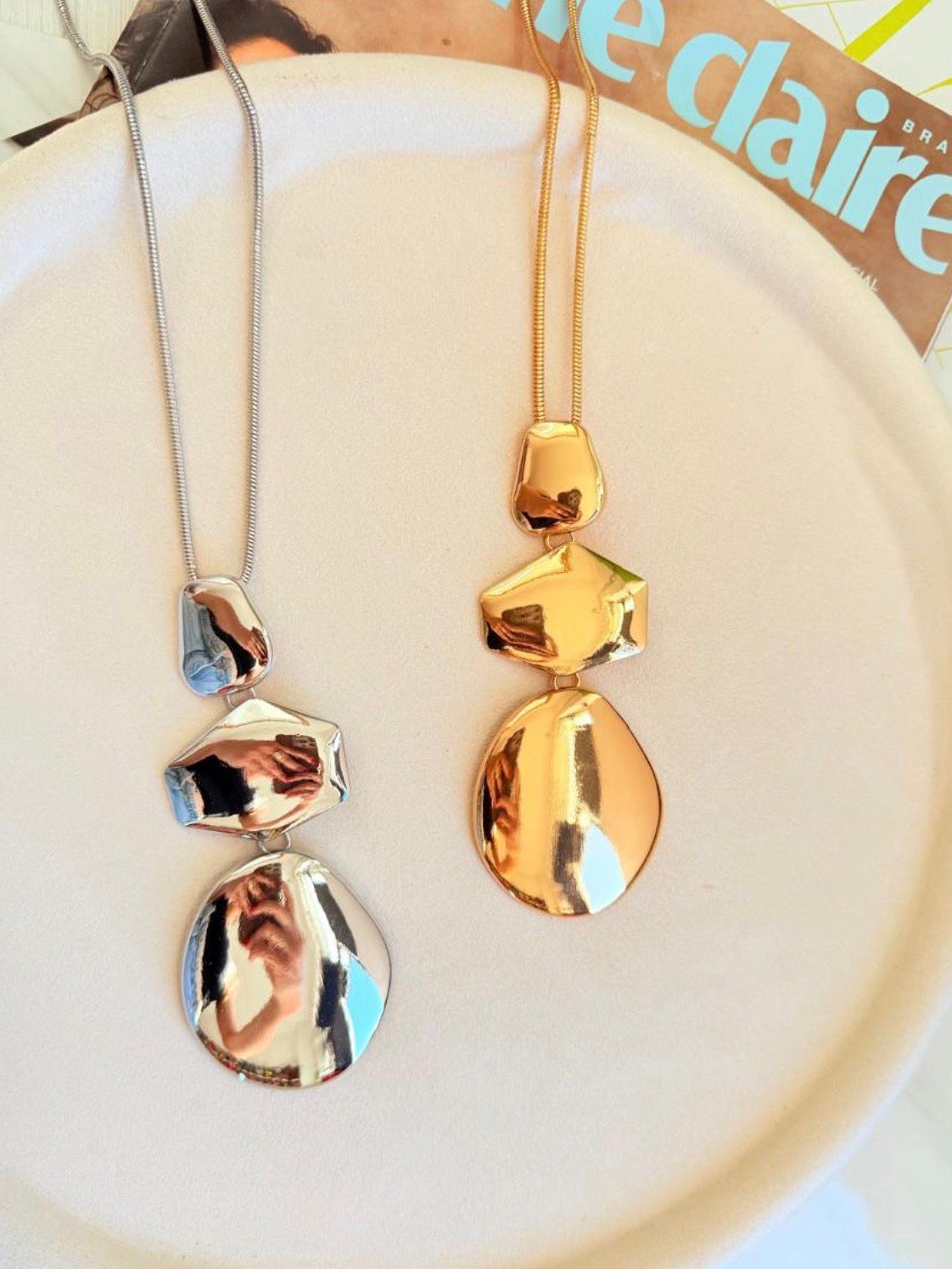 Colar Geométrico Moderno