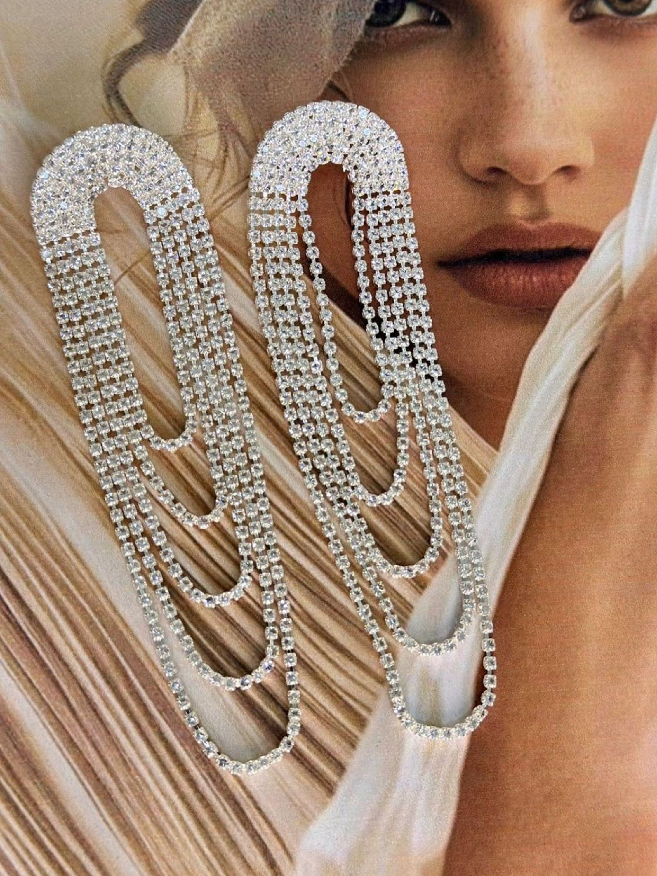 Brinco Para Casamento Grande Elegante