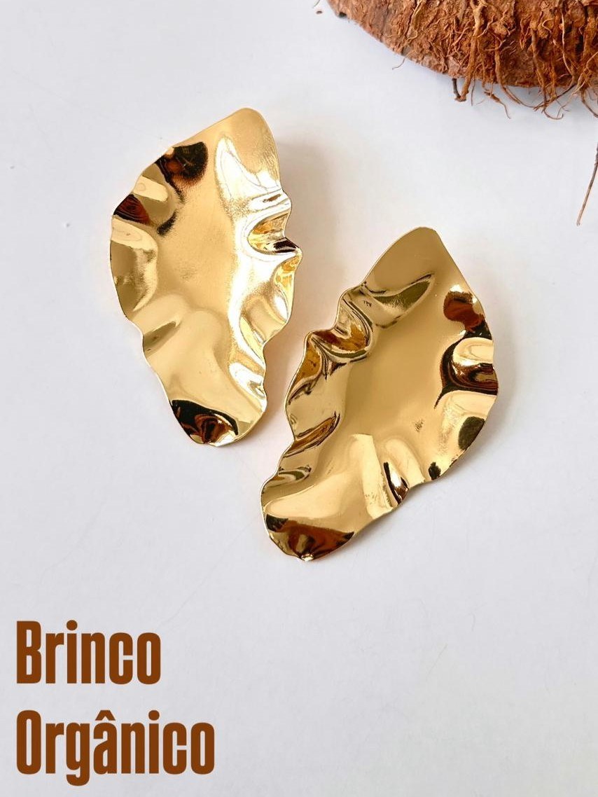Brinco Folheado Orgânico