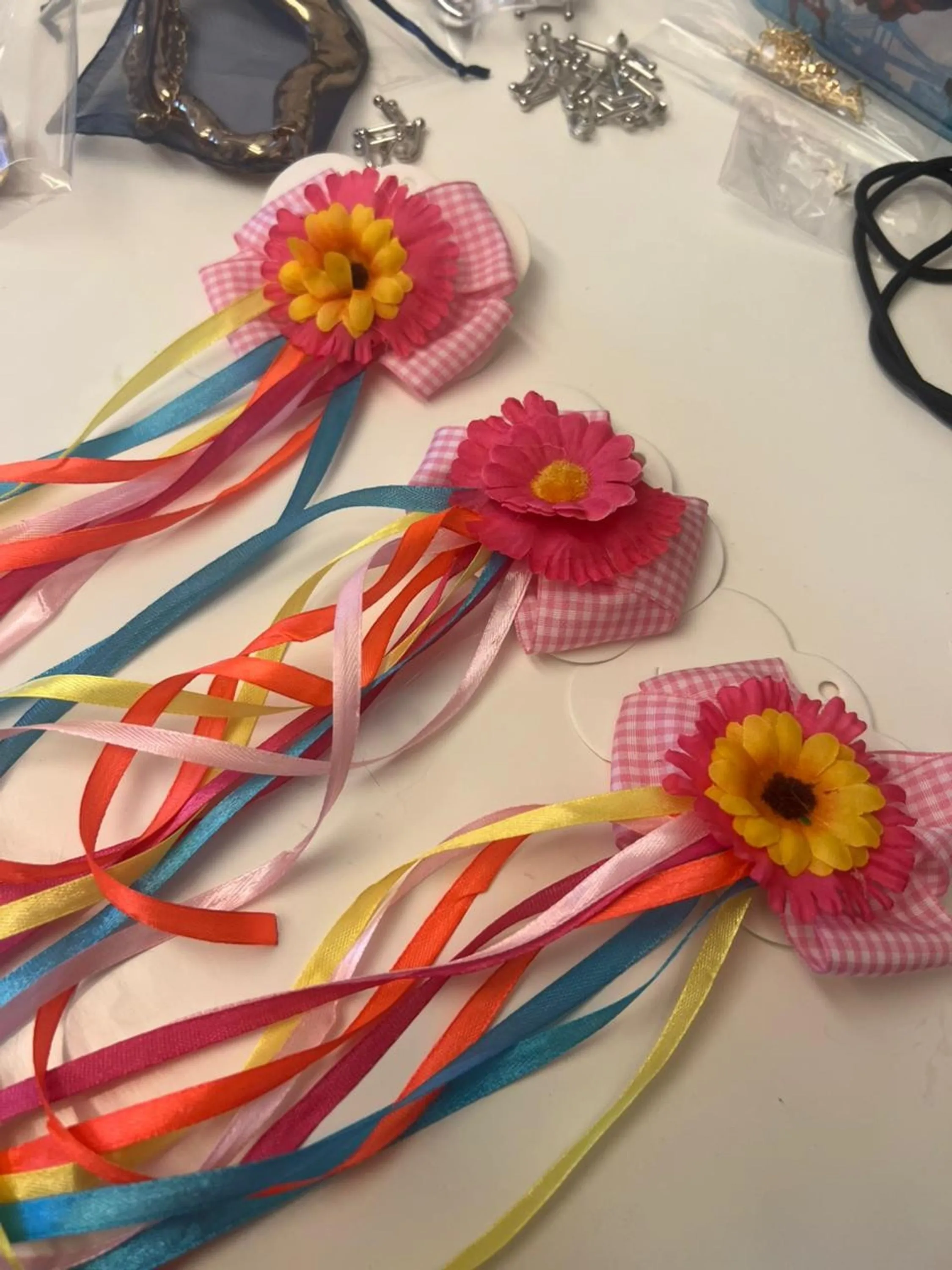Presilha de Cabelo Laço Festa Junina