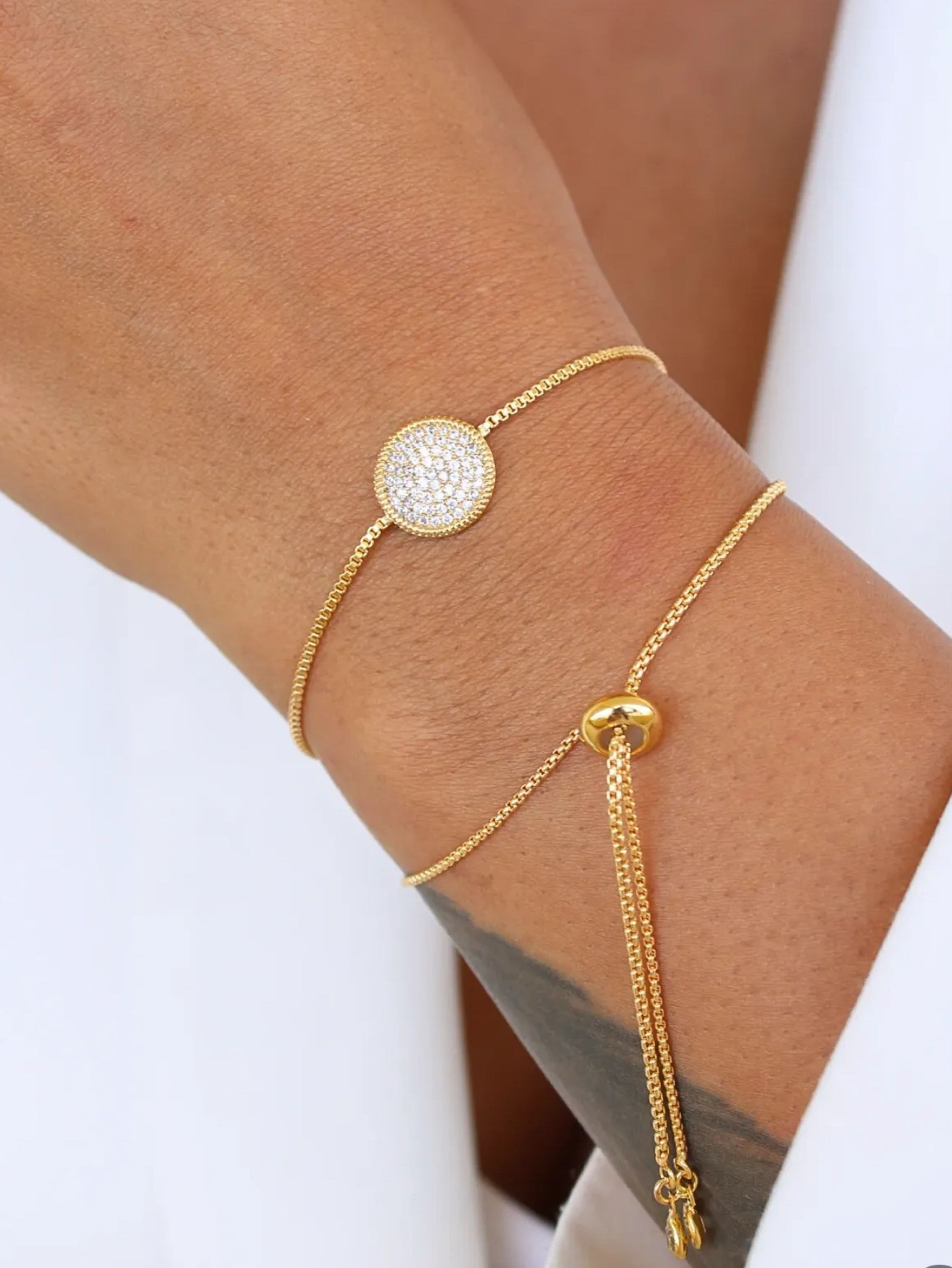 Pulseira gravatinha banhada