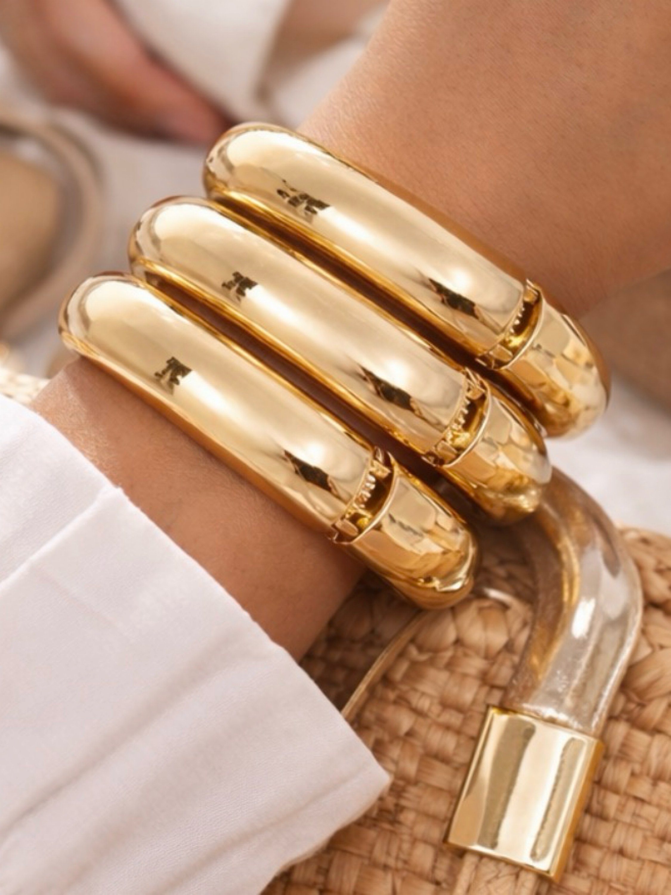 Bracelete 2026 liso bold fino