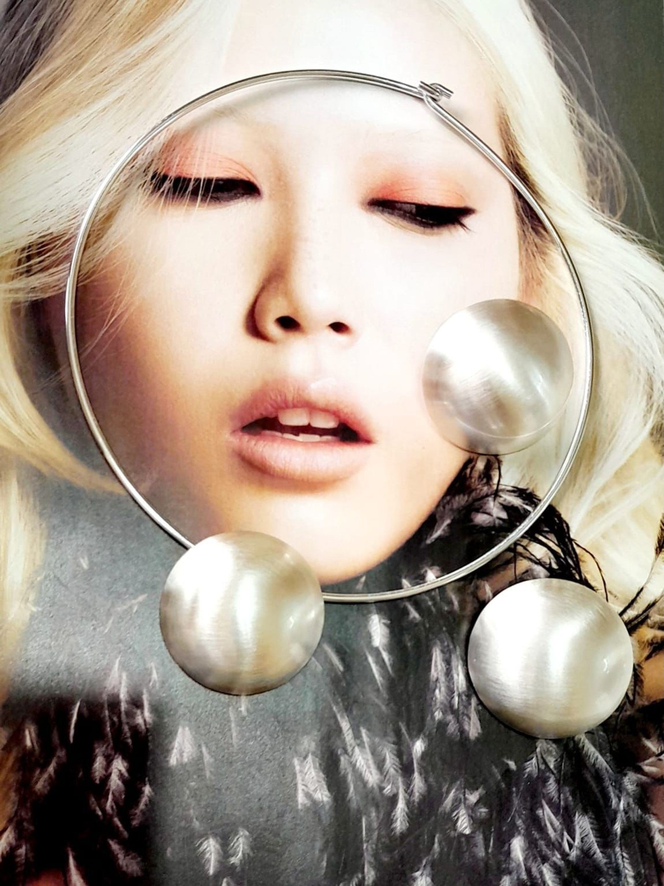 Kit Colar Aro + Brinco Moda Verniz