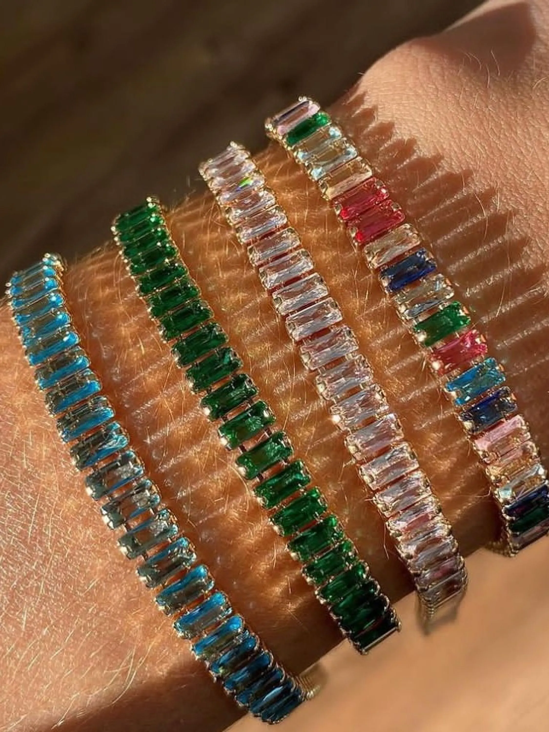 Pulseira Zircônia Navette 
Cores