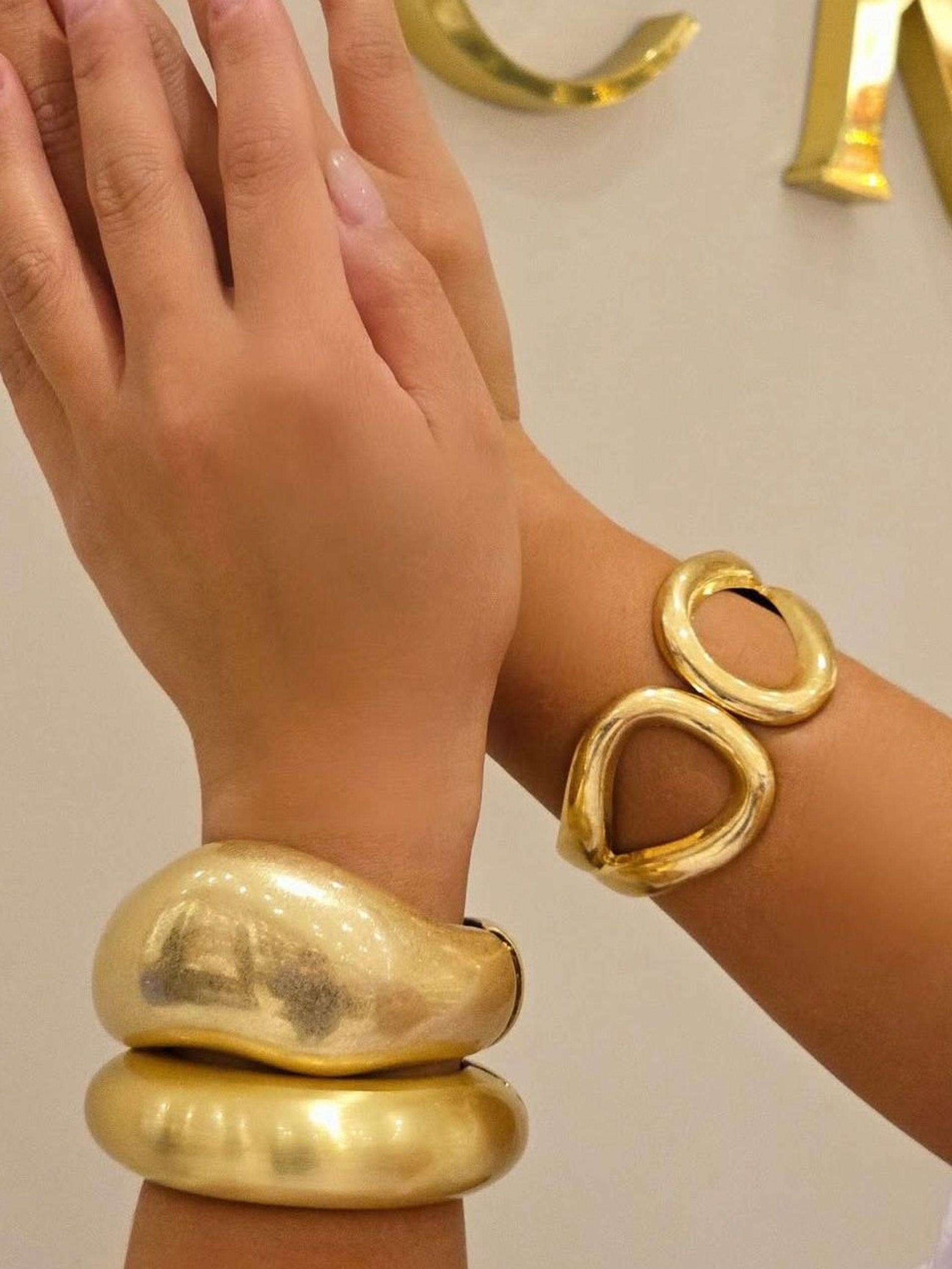 Kit 3 Braceletes Máxi Verniz