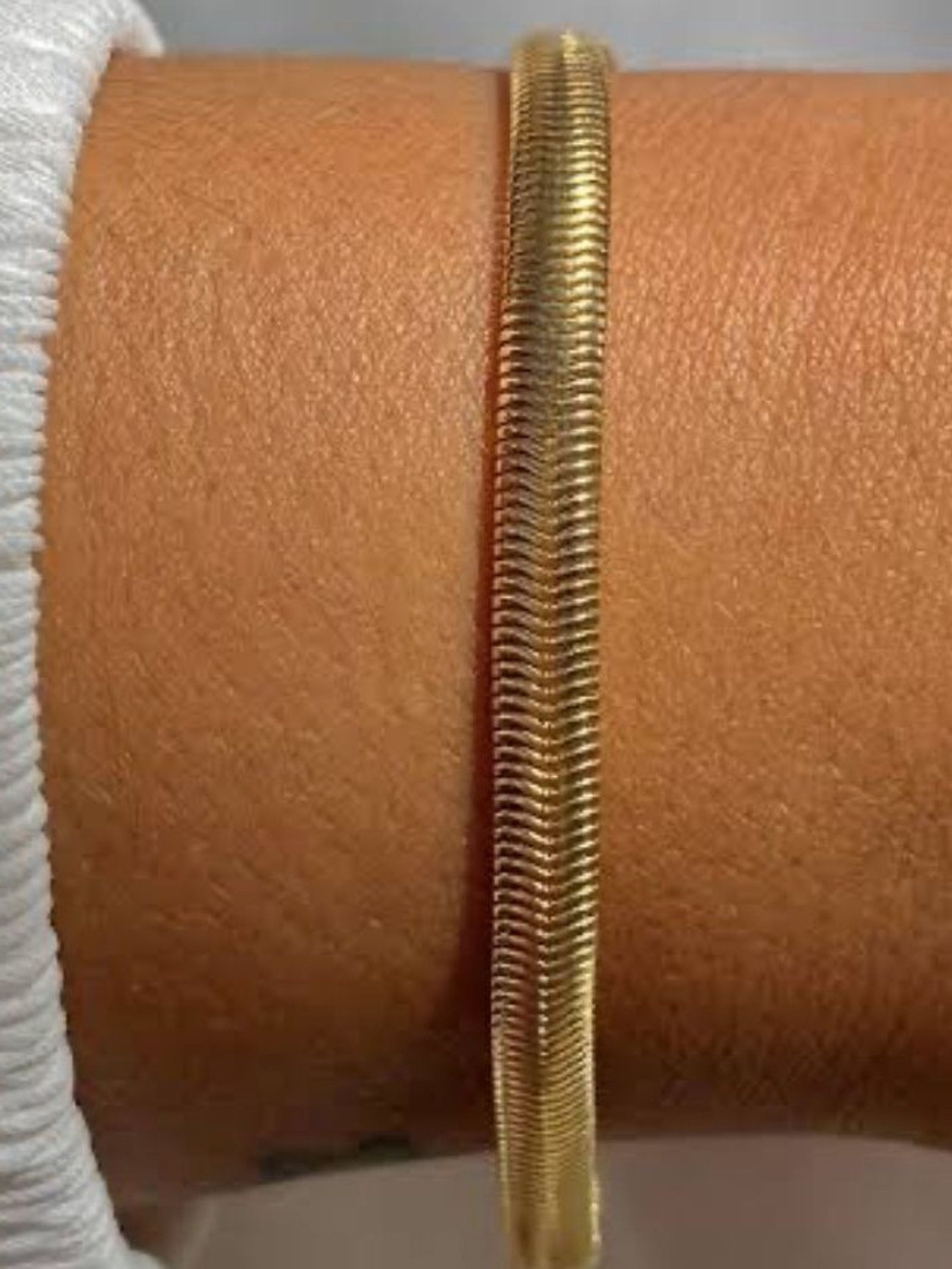 Pulseira Malha Dourada Fina