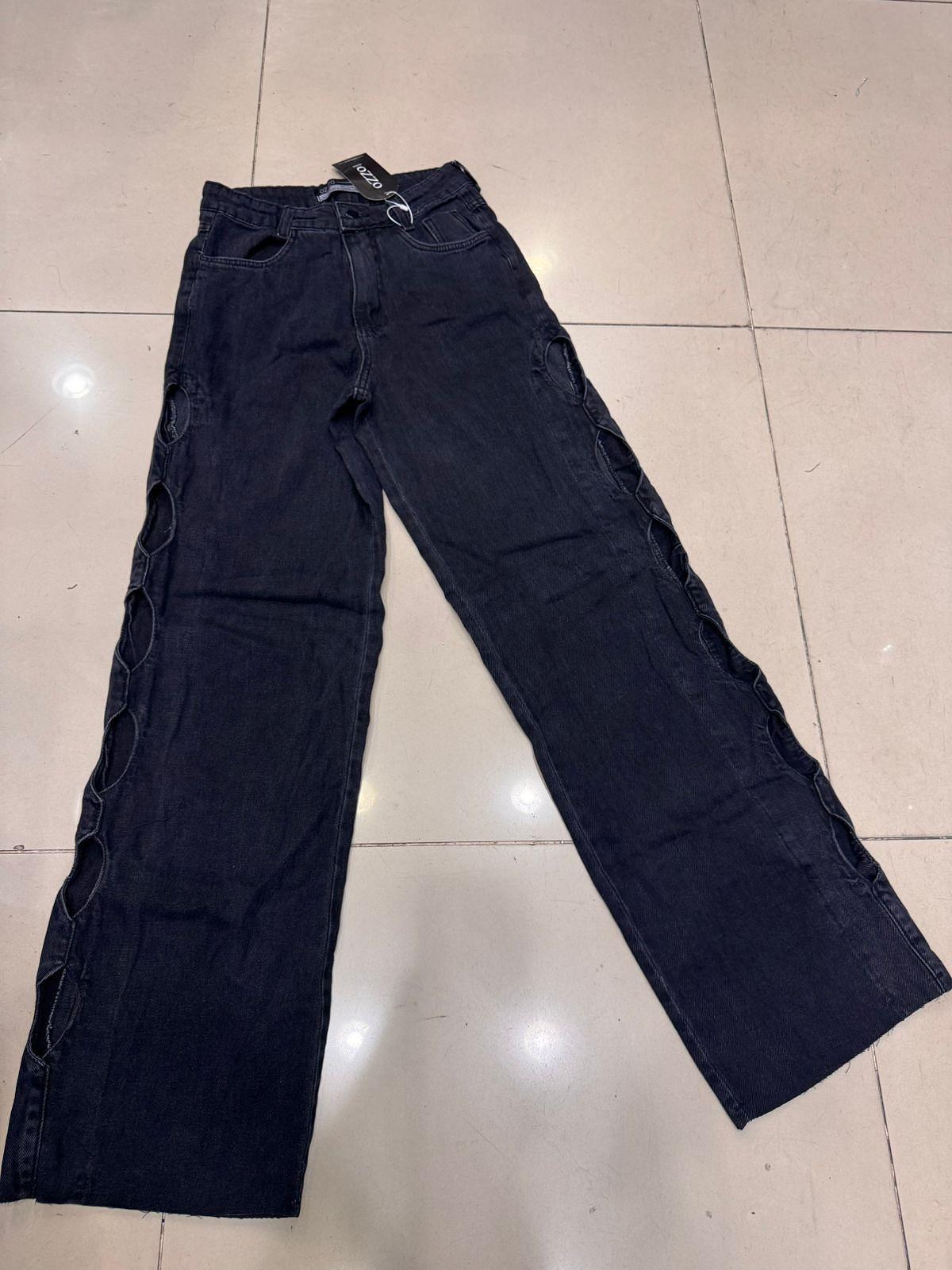 Calça wide detalhe lateral 596-1