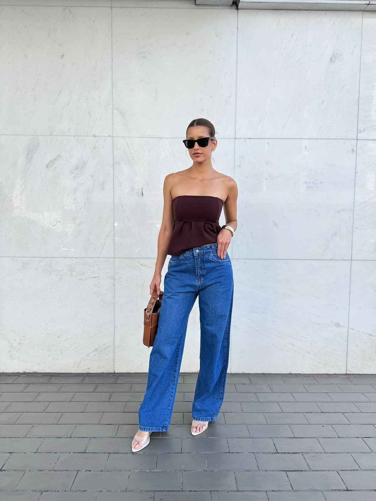 Wide leg 1% lycra 4%