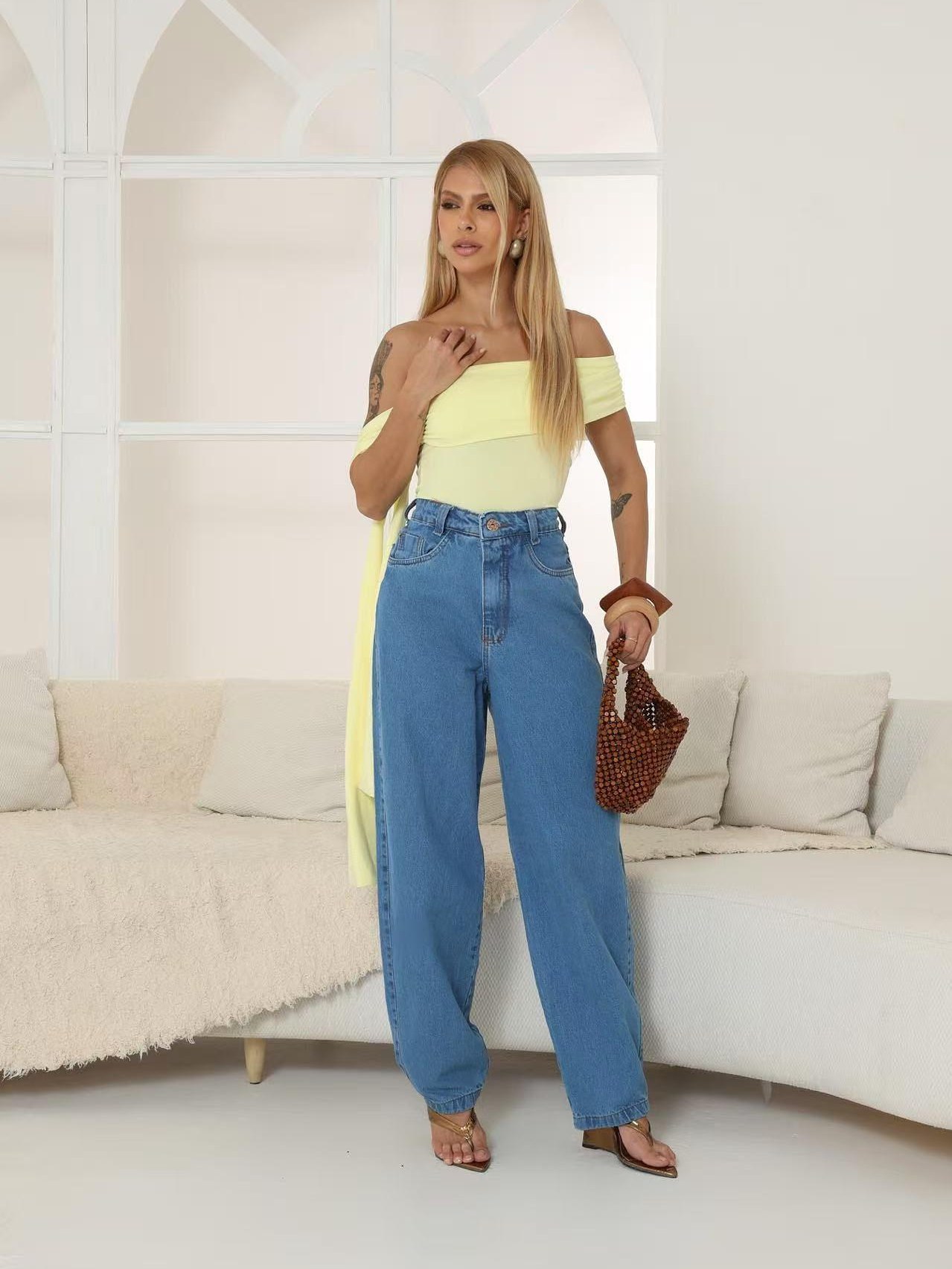 Calça ballon jeans 613-20