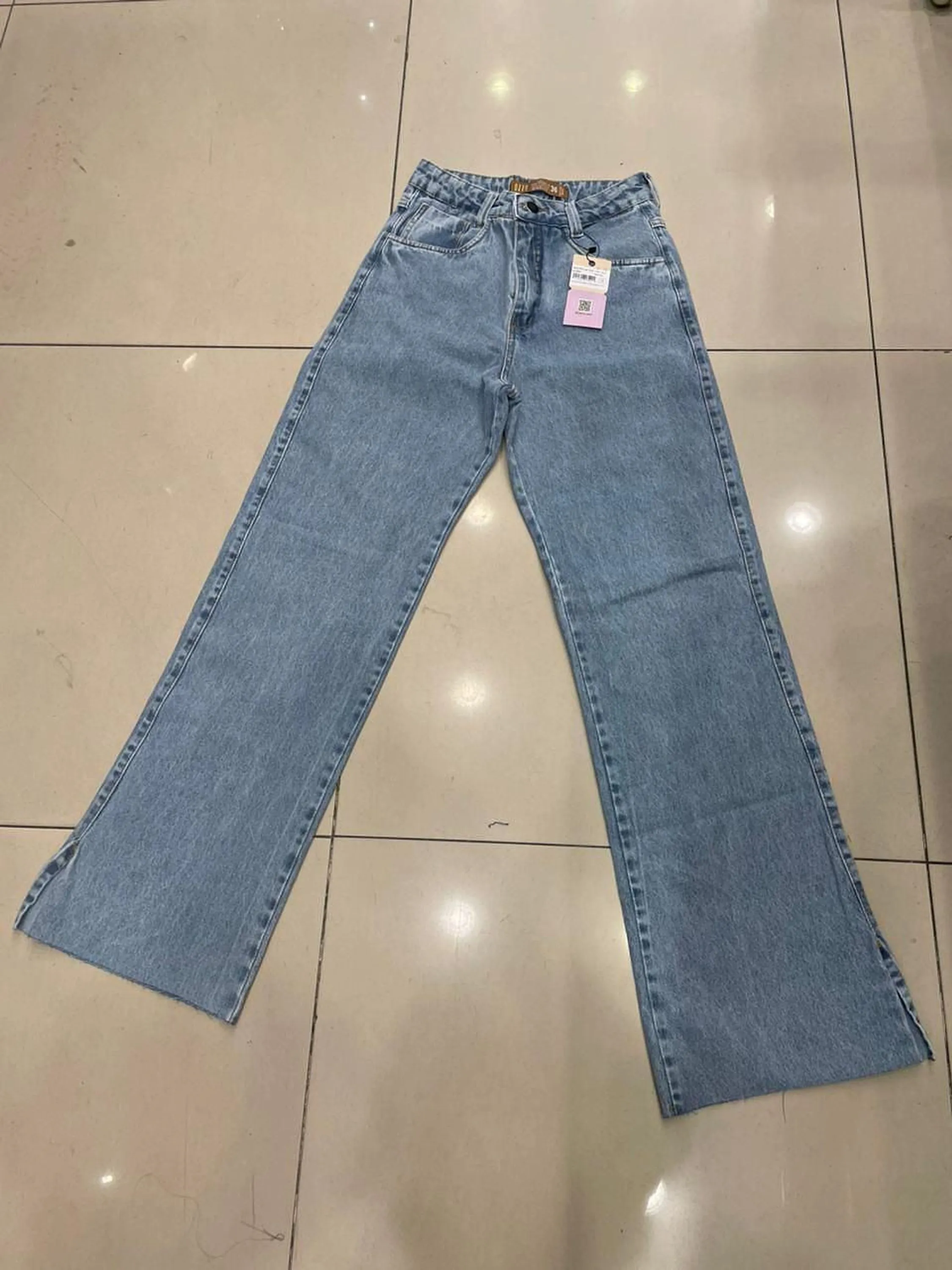 calça abertula lateral Fenda