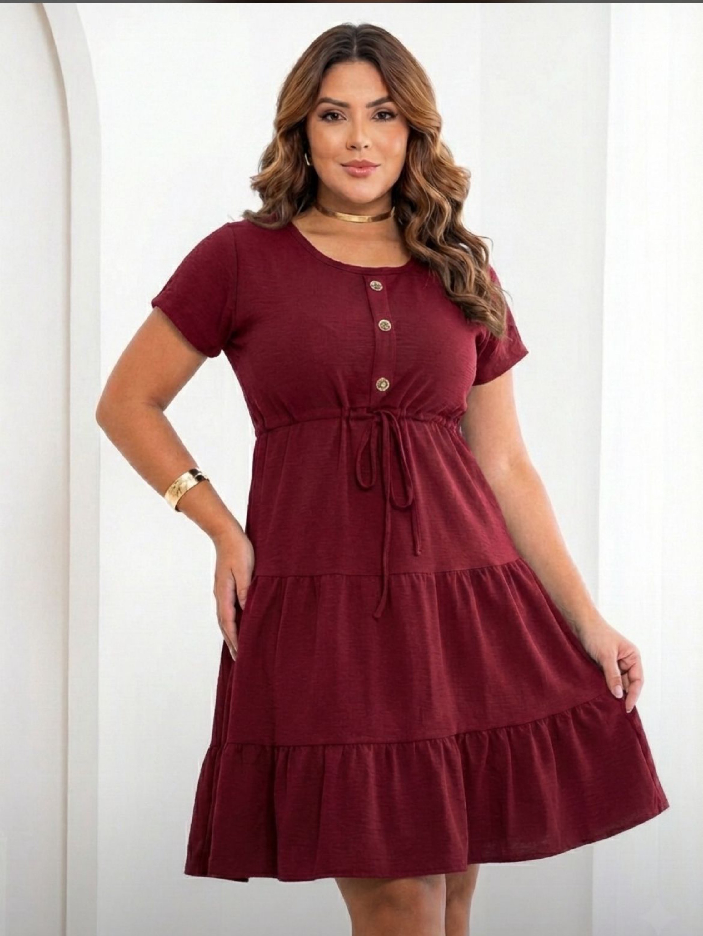 Vestido 3 Maria feminino plus size